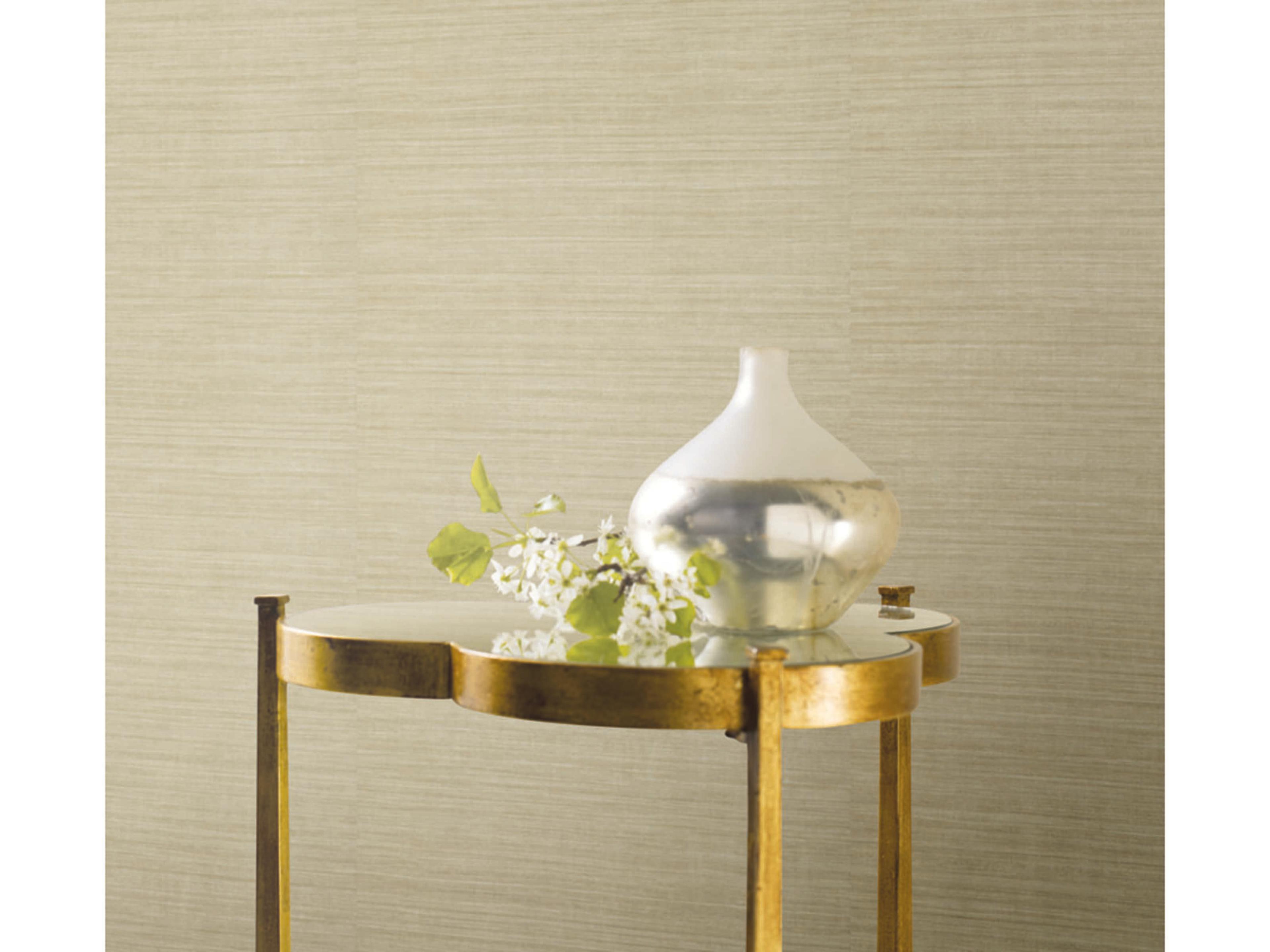 York Wallcoverings Ronald Redding 24 Karat Tan Silk Elegance Wallpaper