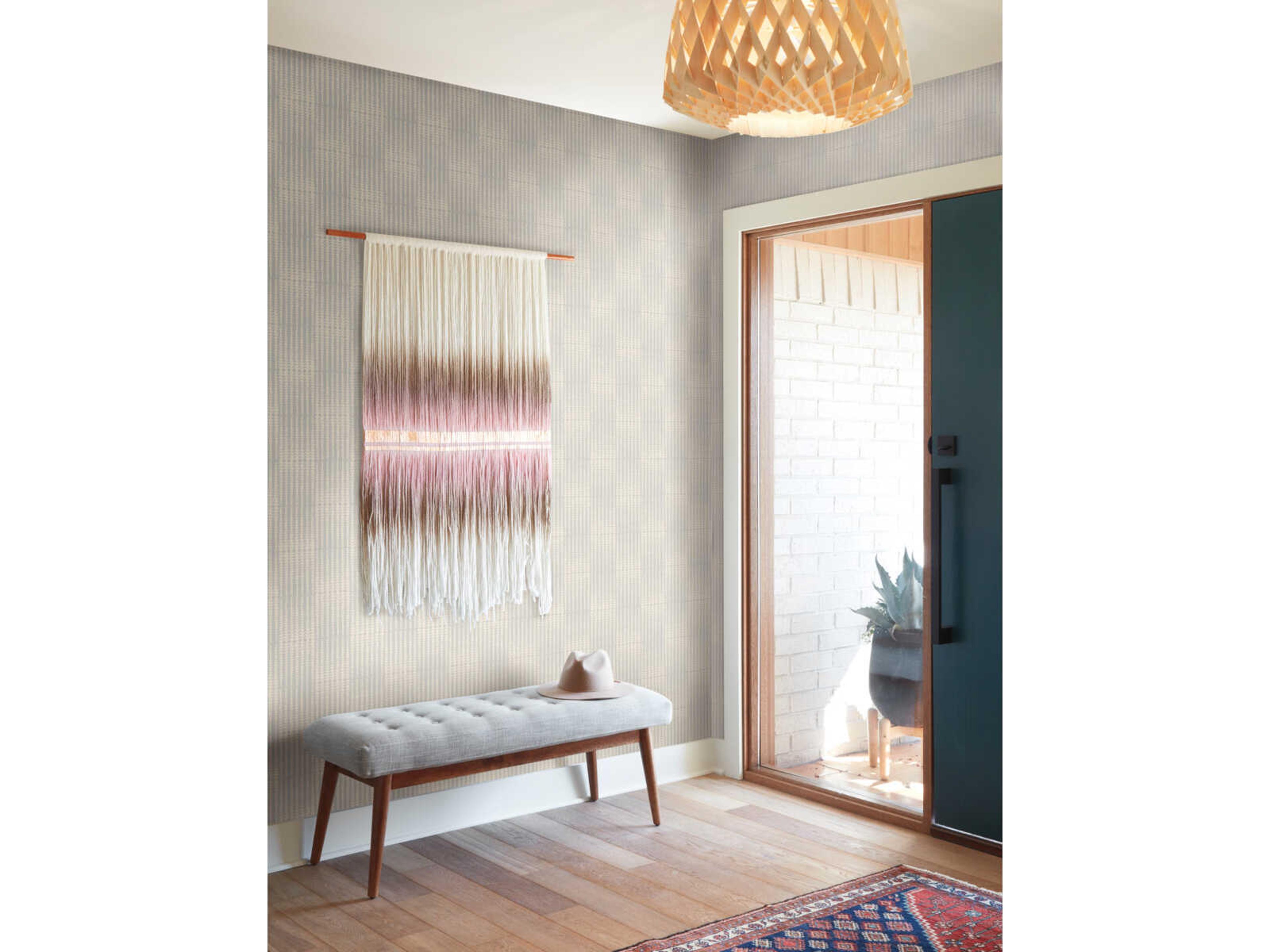 York Wallcoverings Magnolia Home Artful Prints & Patterns Light Blue Vantage Point Wallpaper