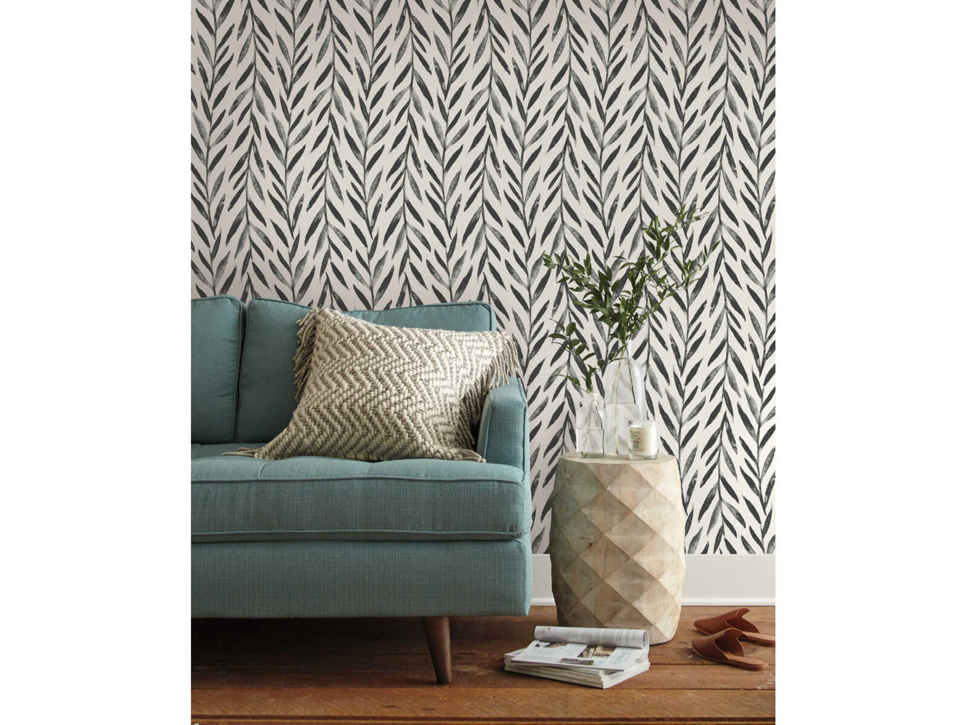 York Wallcoverings Magnolia Home Artful Prints & Patterns Black Willow Wallpaper