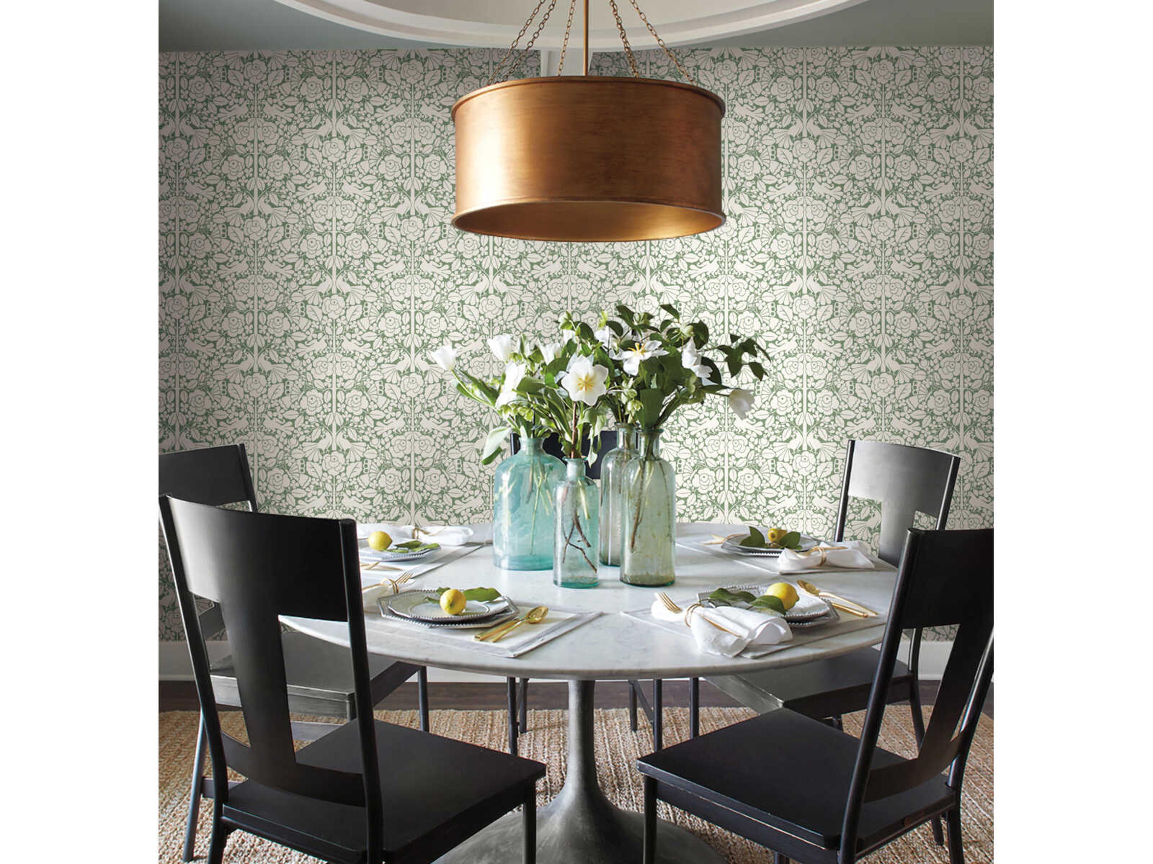 Magnolia Home Artful Prints & Patterns Green Fairy Tales Wallpaper