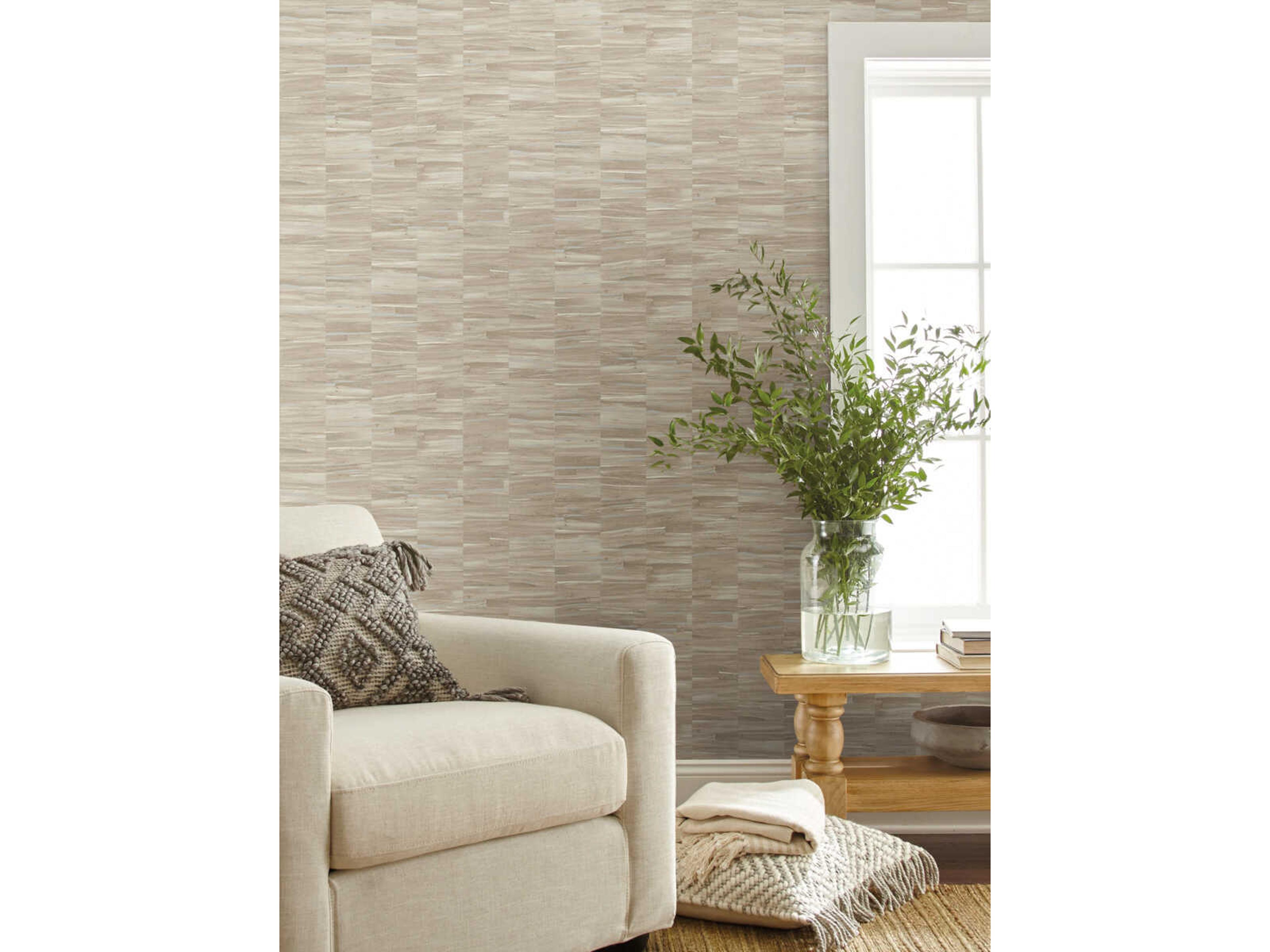 York Wallcoverings Magnolia Open Sheet Beige Reserve Wallpaper