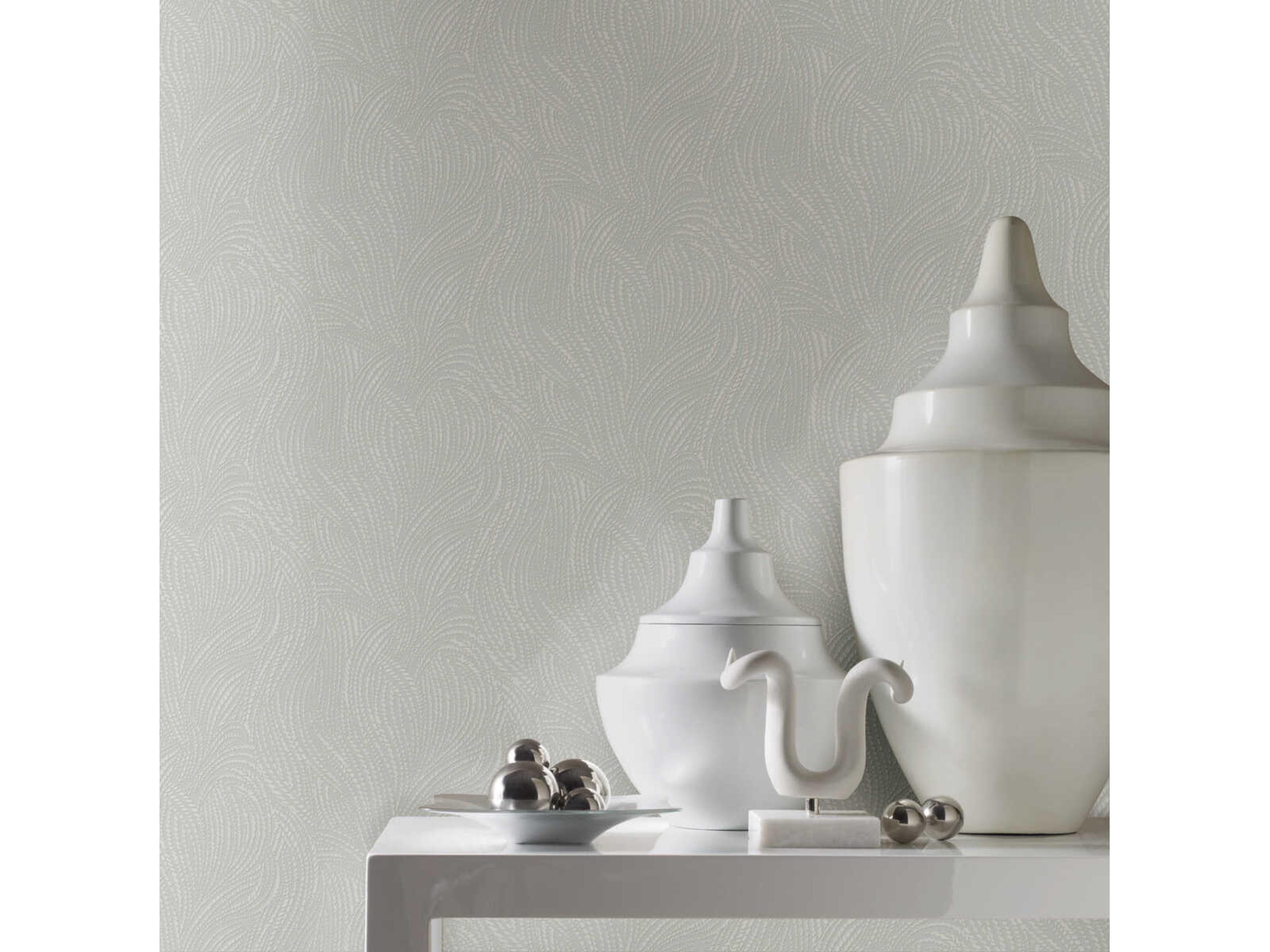 York Wallcoverings Modern Nature 2nd Edition Light Grey Tempest Wallpaper