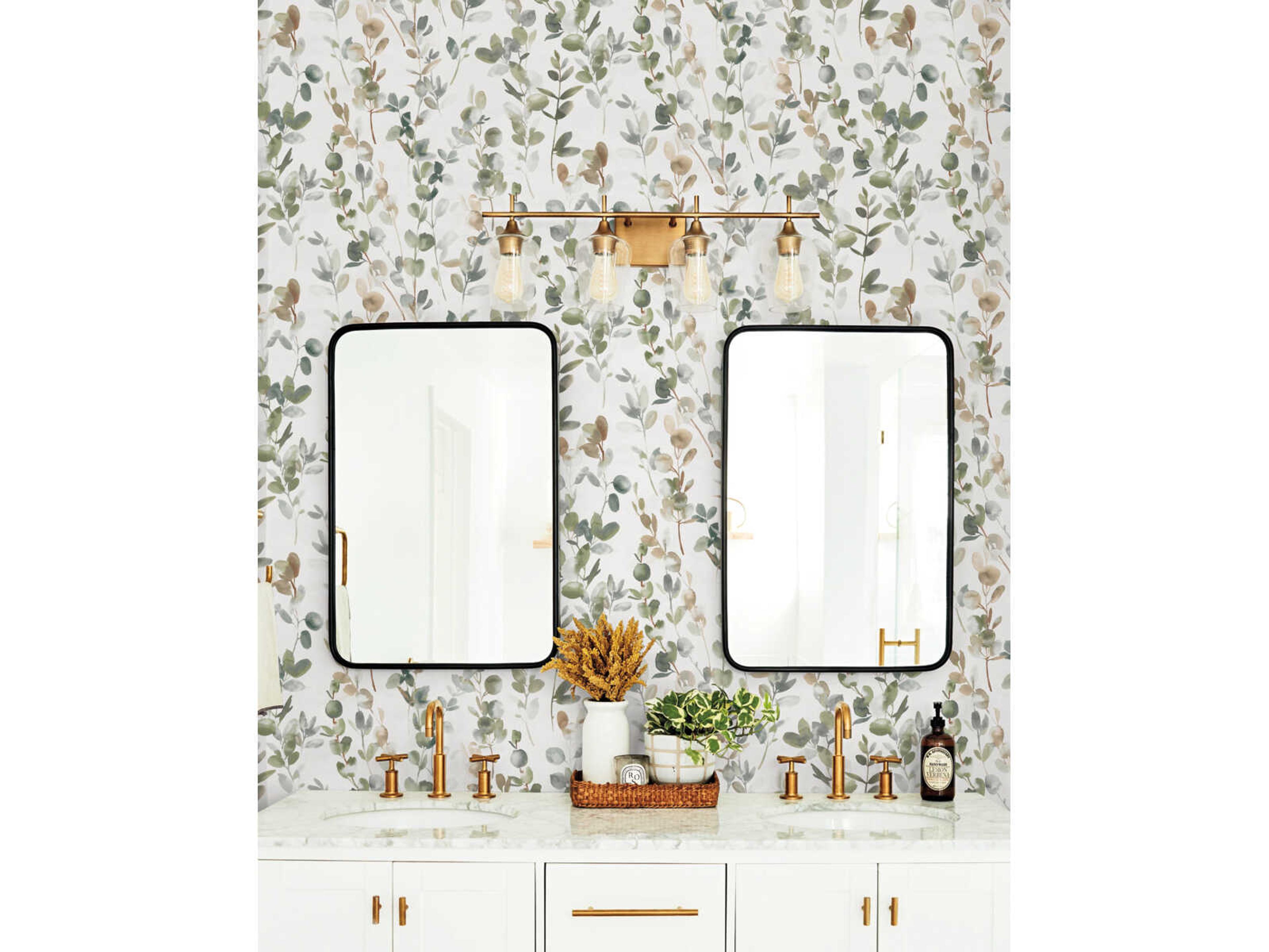 York Wallcoverings Modern Nature 2nd Edition Green Joyful Eucalpytus Wallpaper