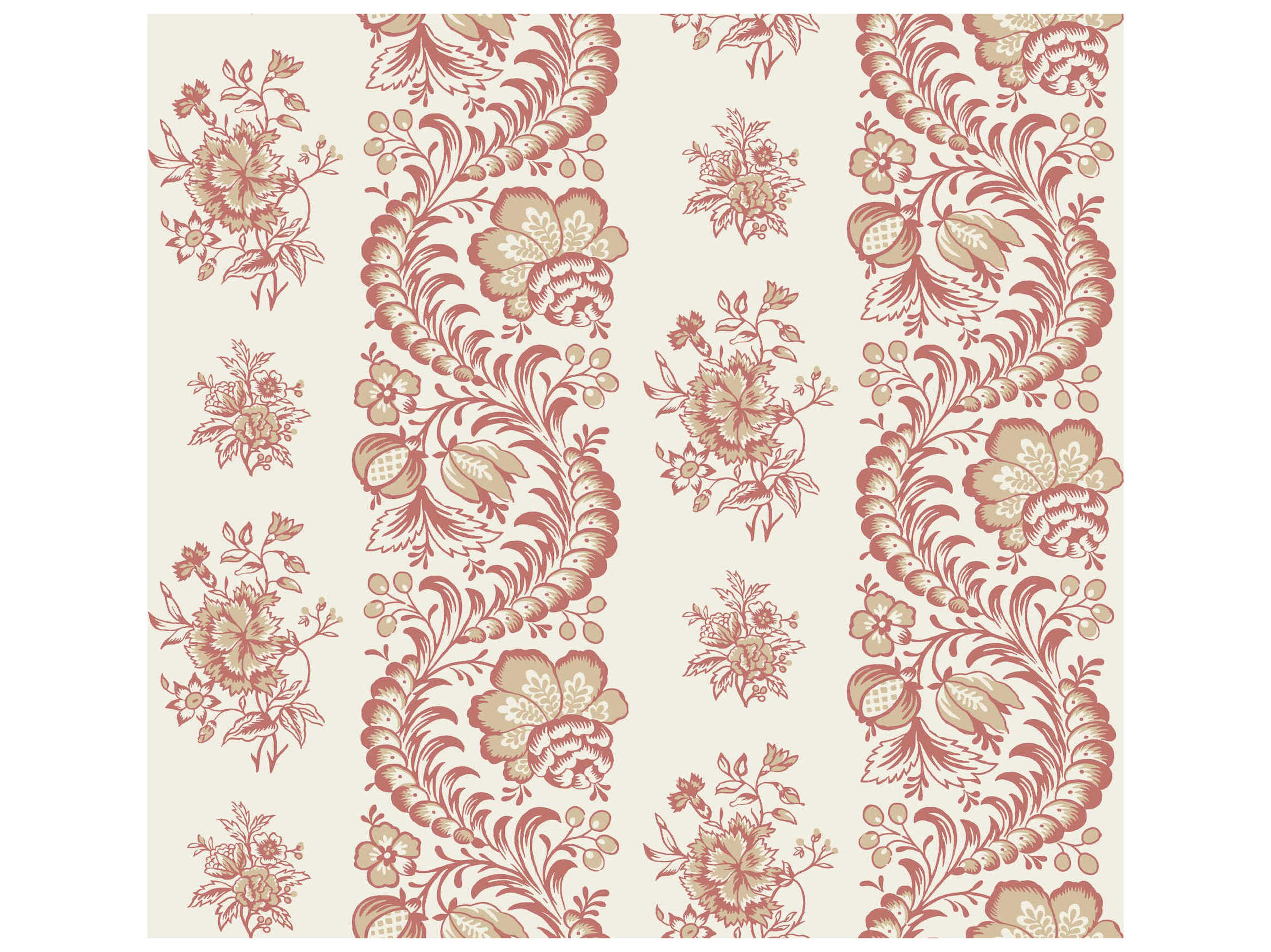 York Wallcoverings Antonina Vella Ruby Floral Wallpaper