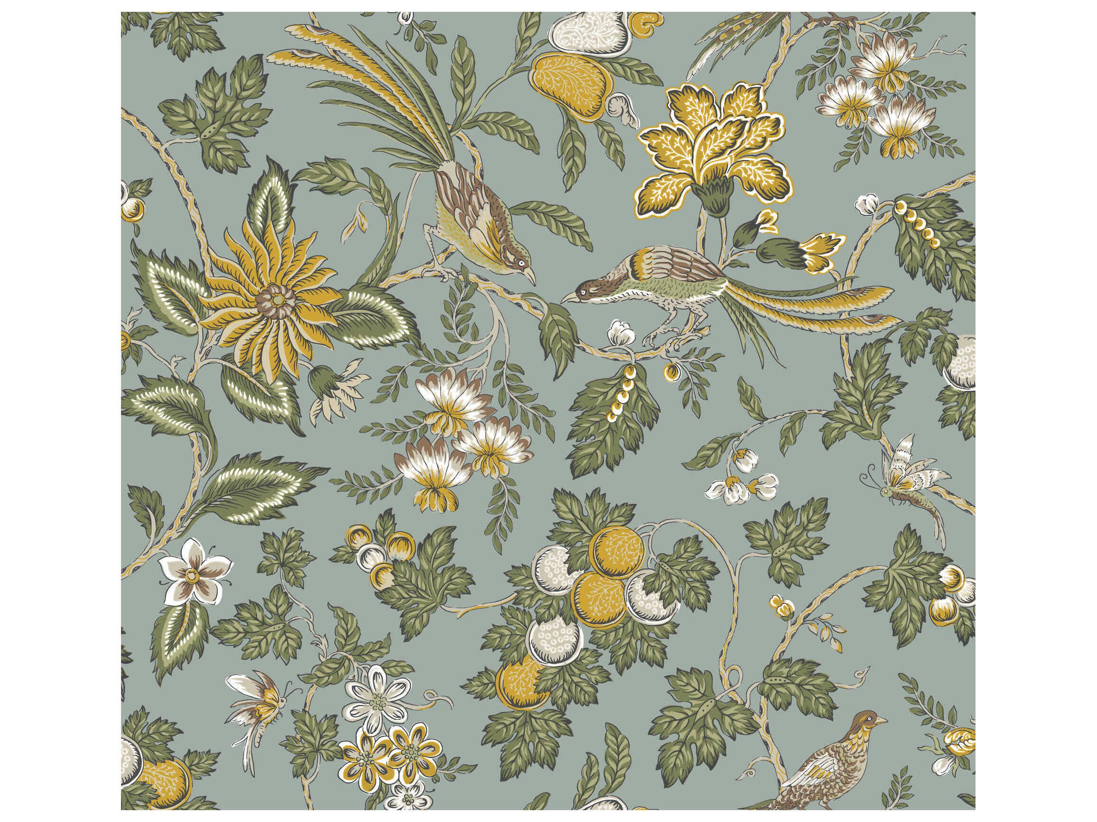 York Wallcoverings Antonina Vella Light Blue Wallpaper
