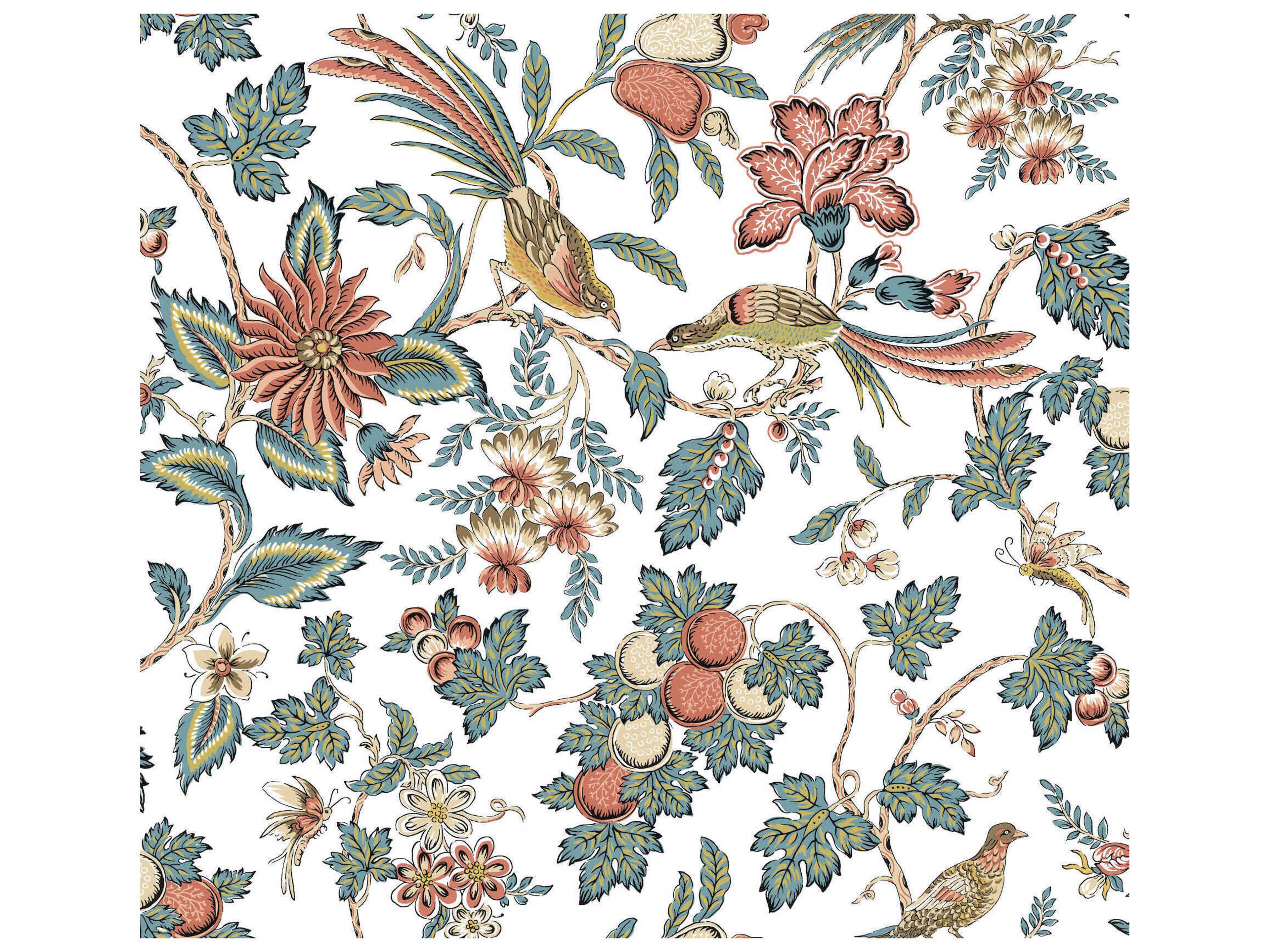 York Wallcoverings Antonina Vella Coral Wallpaper