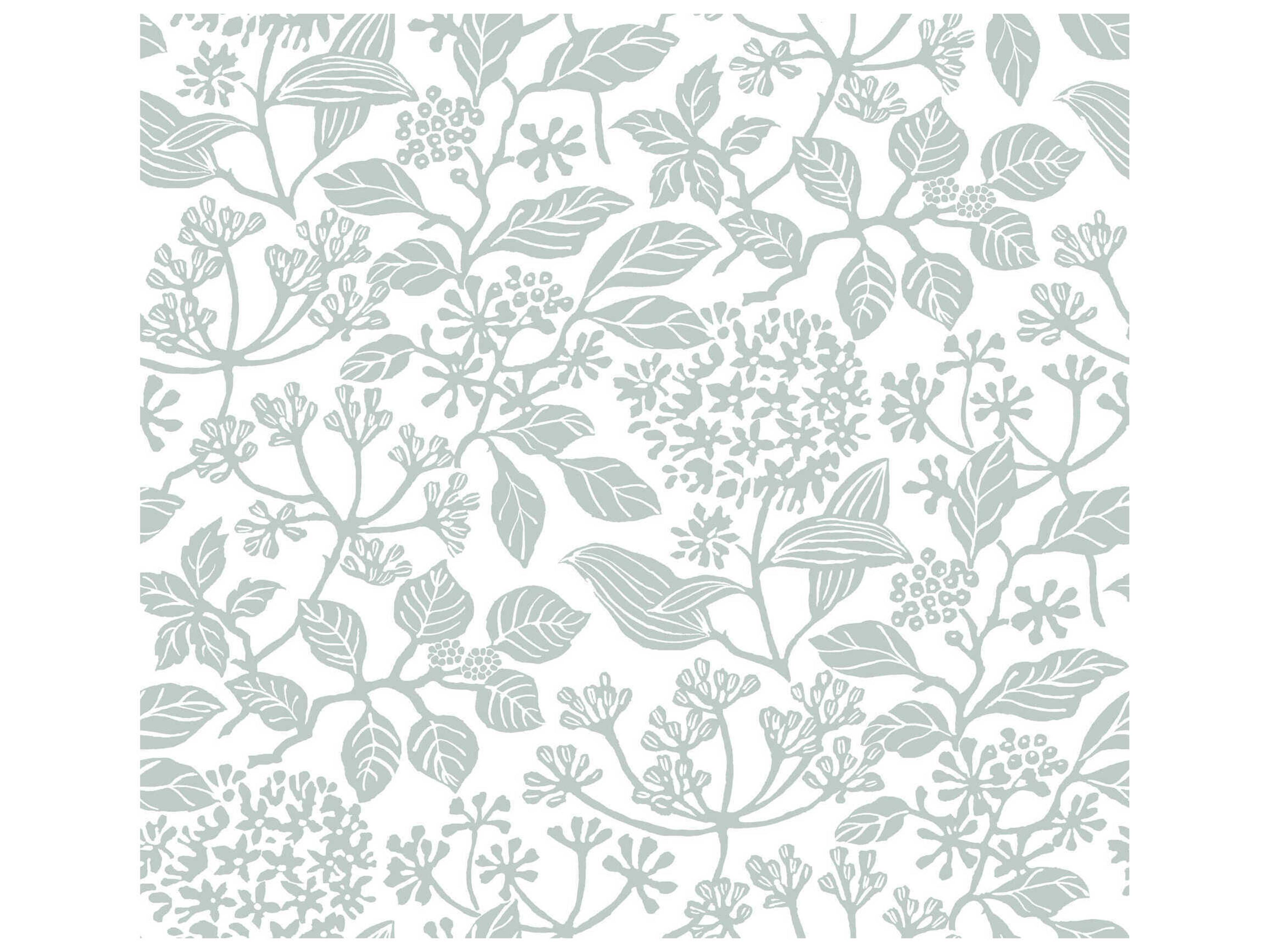 York Wallcoverings Antonina Vella Light Blue Botanical Wallpaper