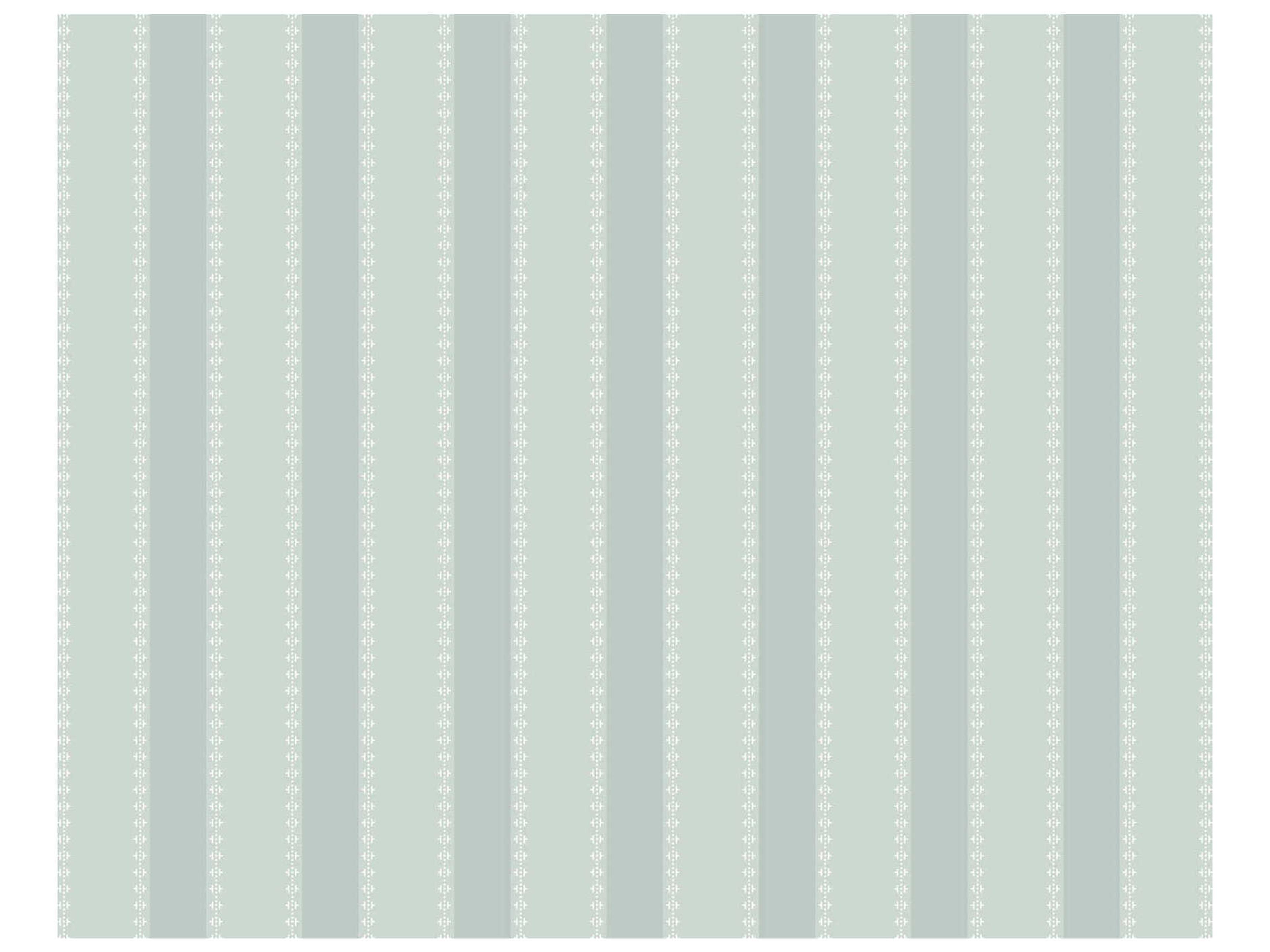 York Wallcoverings Antonina Vella Blue Awning Stripe Wallpaper