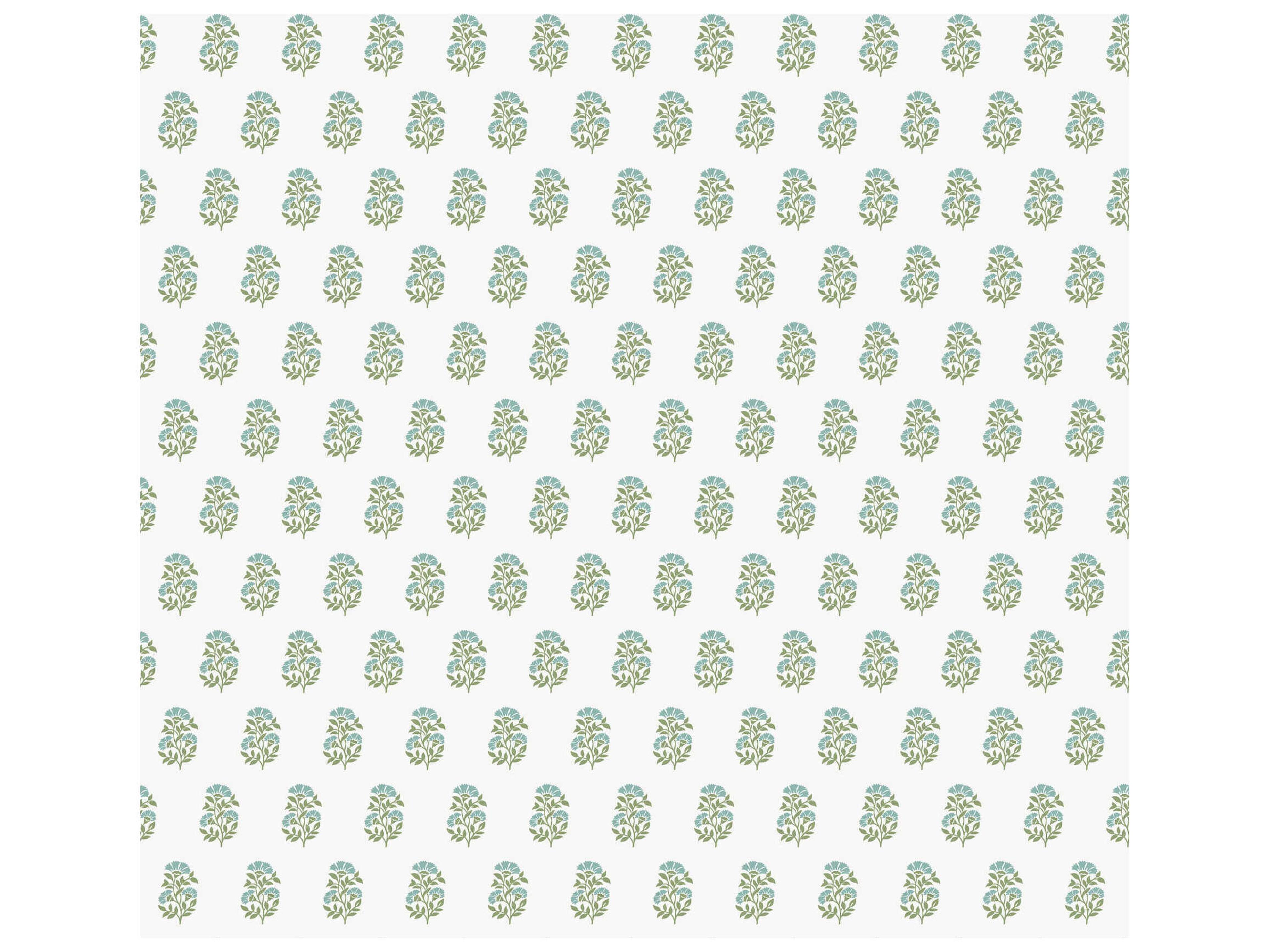 York Wallcoverings Antonina Vella Green Floral Wallpaper