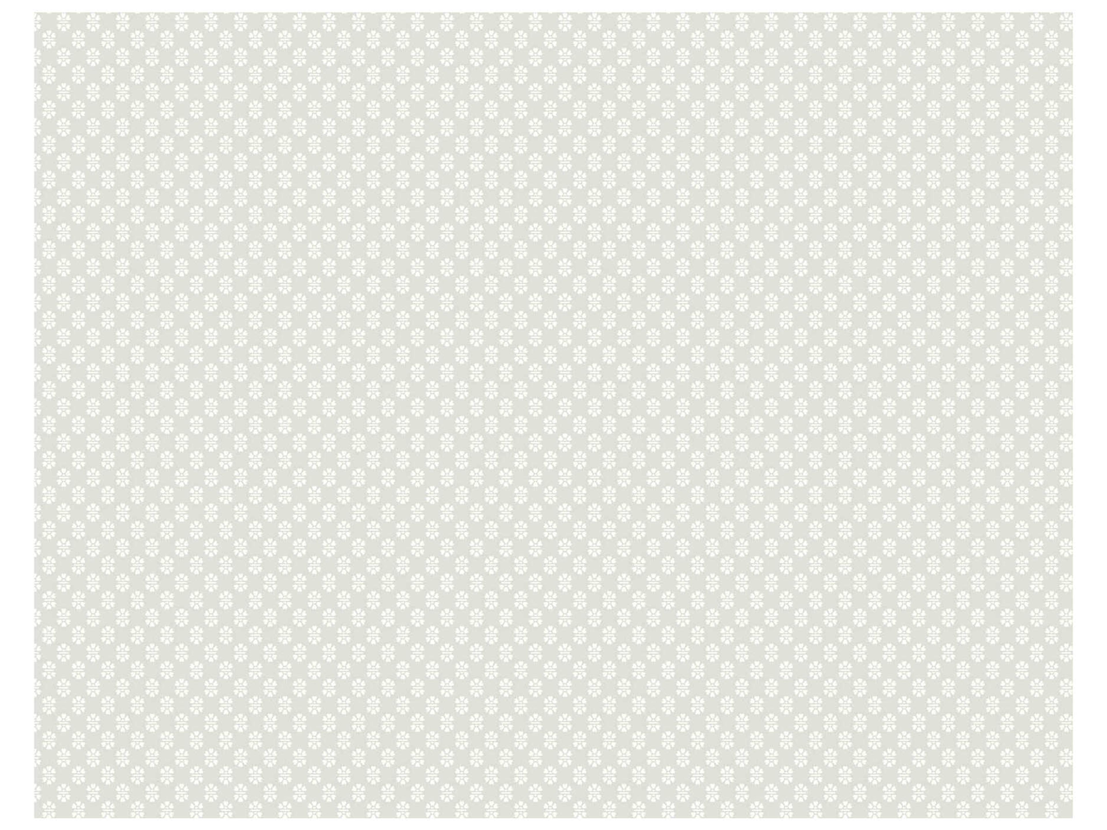 York Wallcoverings Antonina Vella Grey Floral Stamp Wallpaper