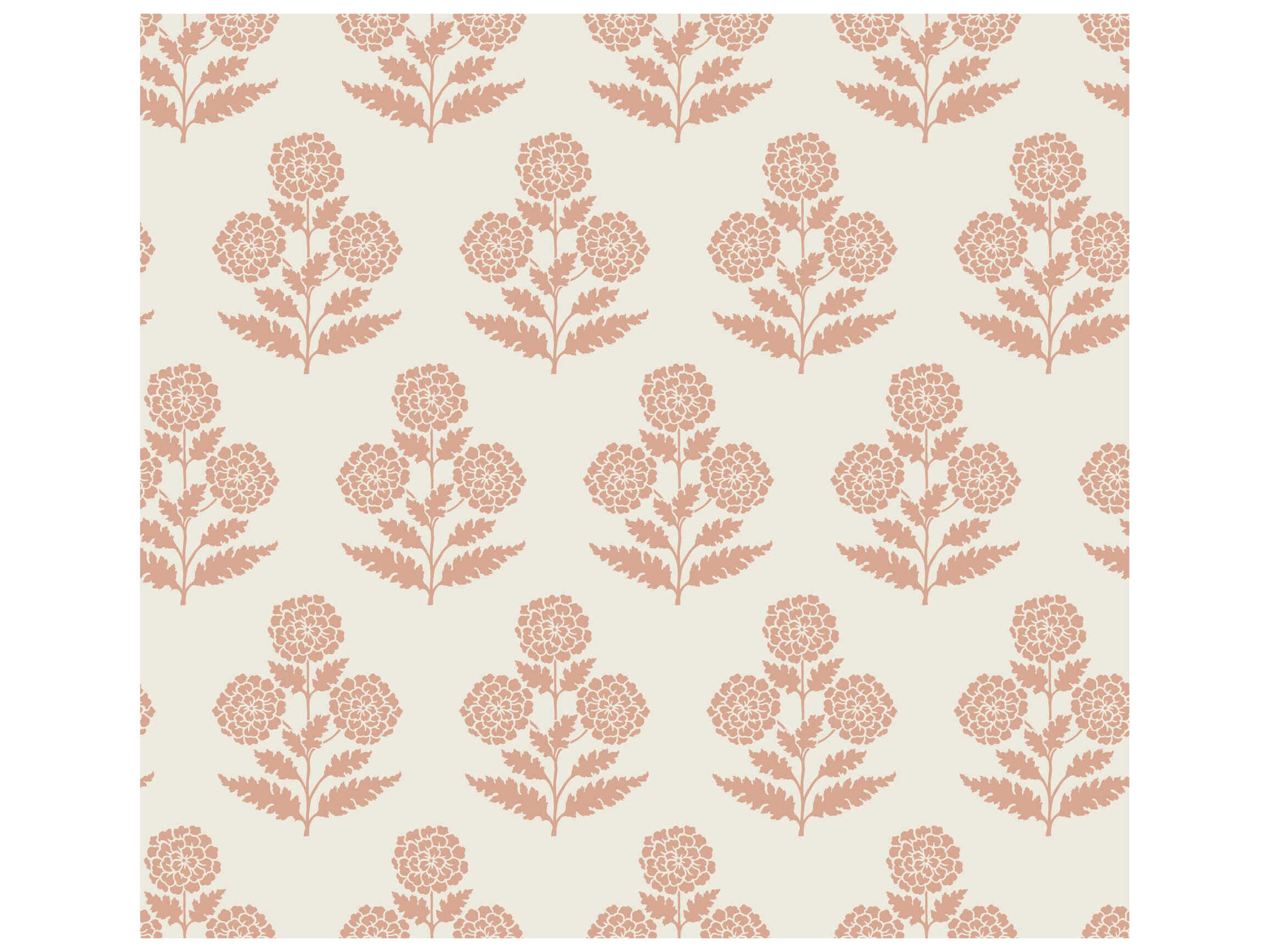 York Wallcoverings Antonina Vella Rose Marigolds Wallpaper