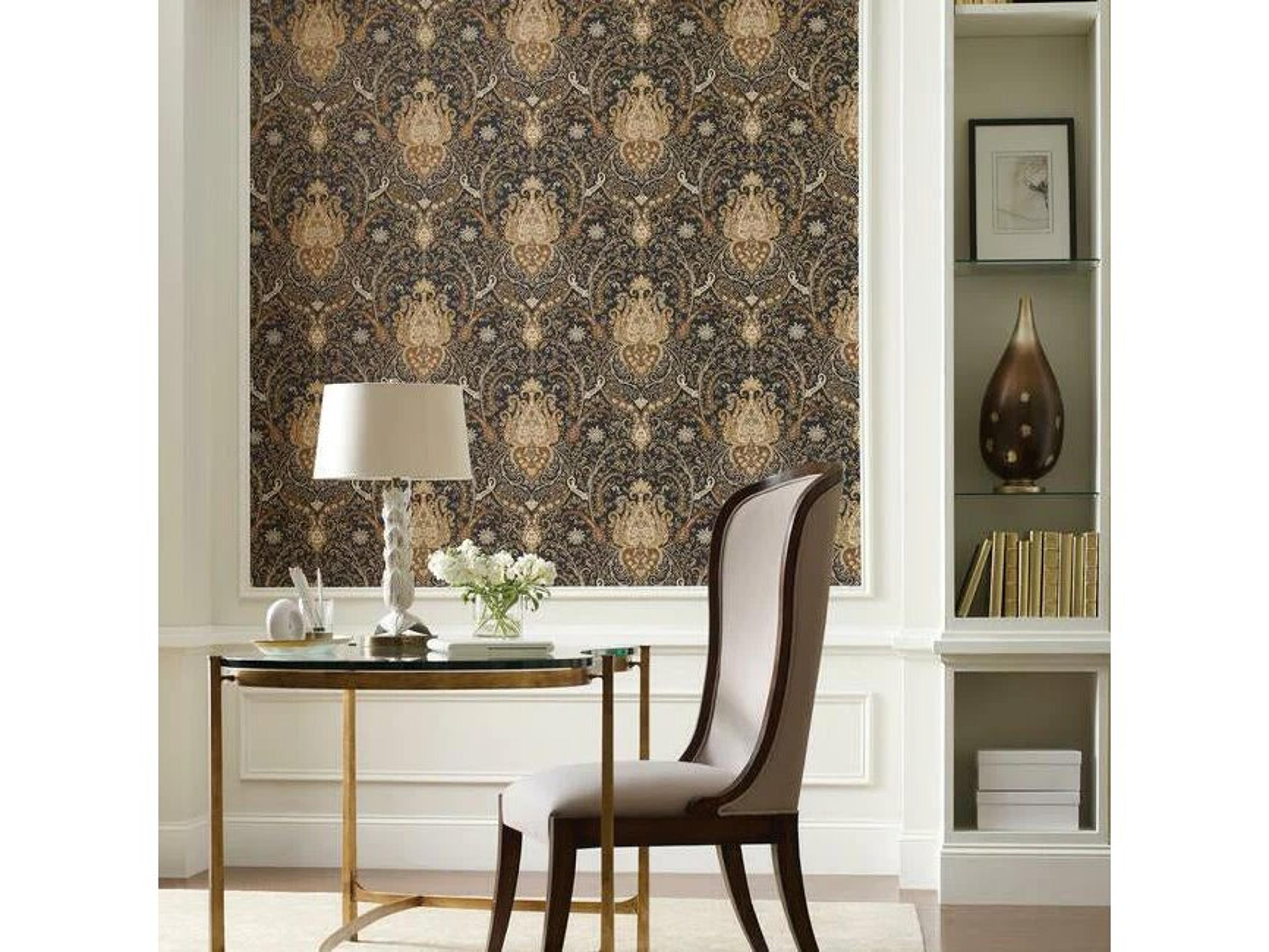York Wallcoverings Best Sellers Brown Byzance Wallpaper
