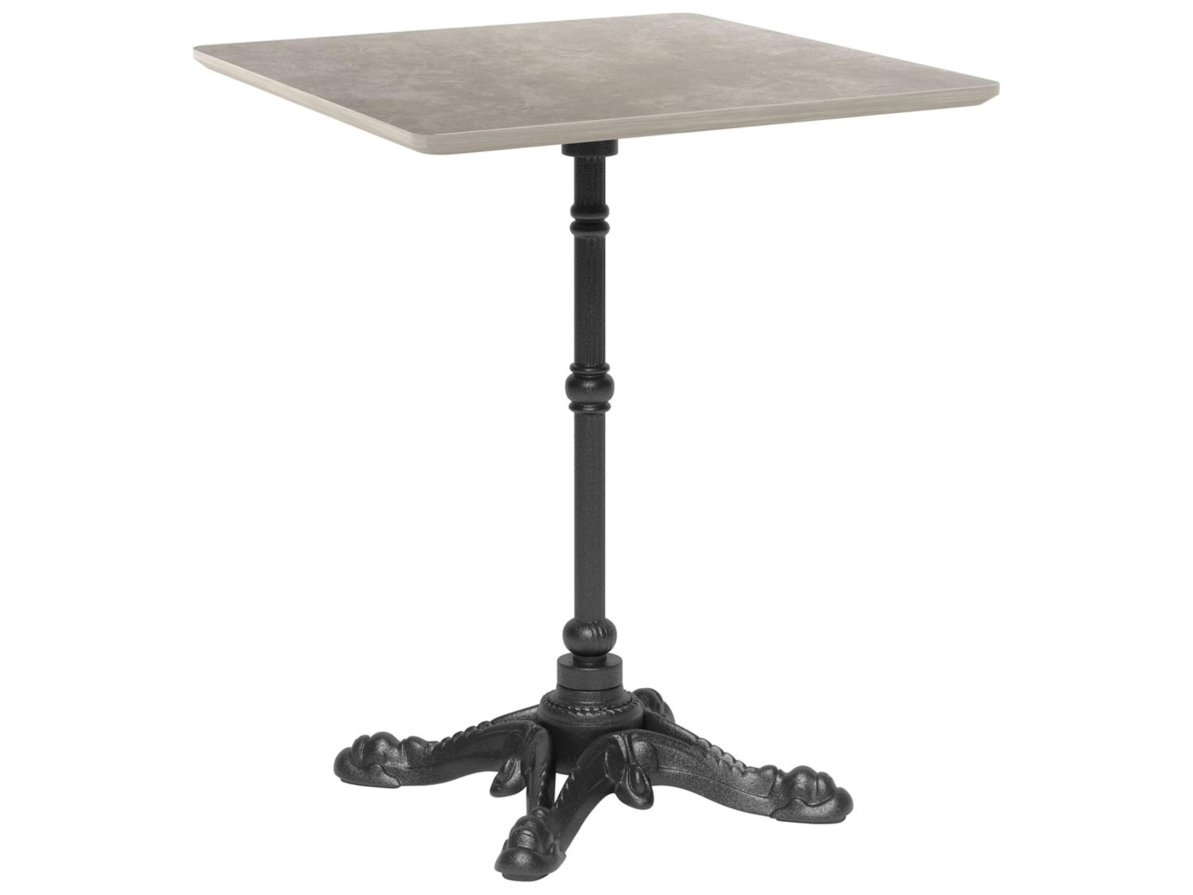 Zuo Outdoor Alfresco Gray Cast Aluminum Square Dining Table