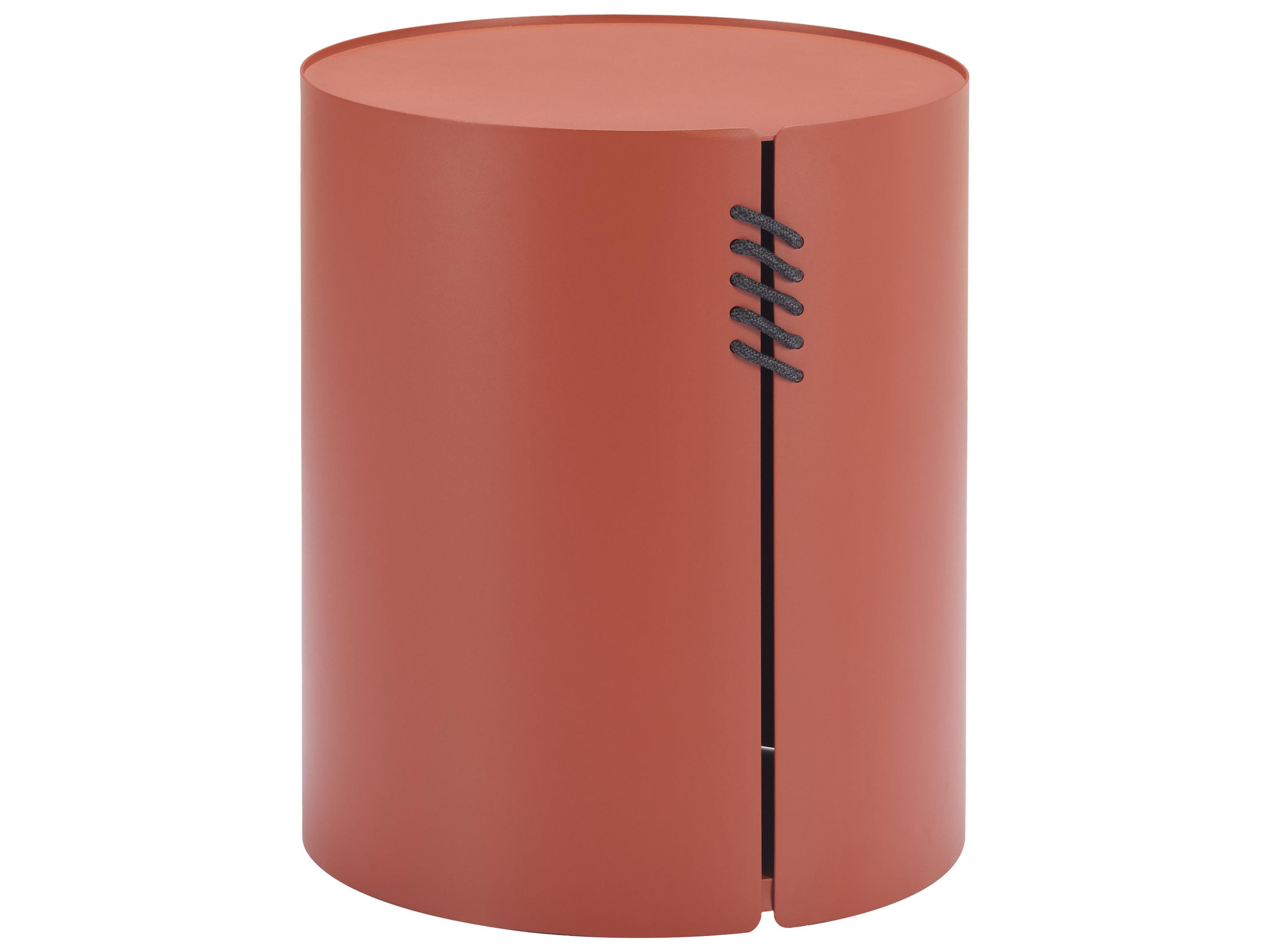 Zuo Outdoor Bayu Brown Aluminum Round End Table