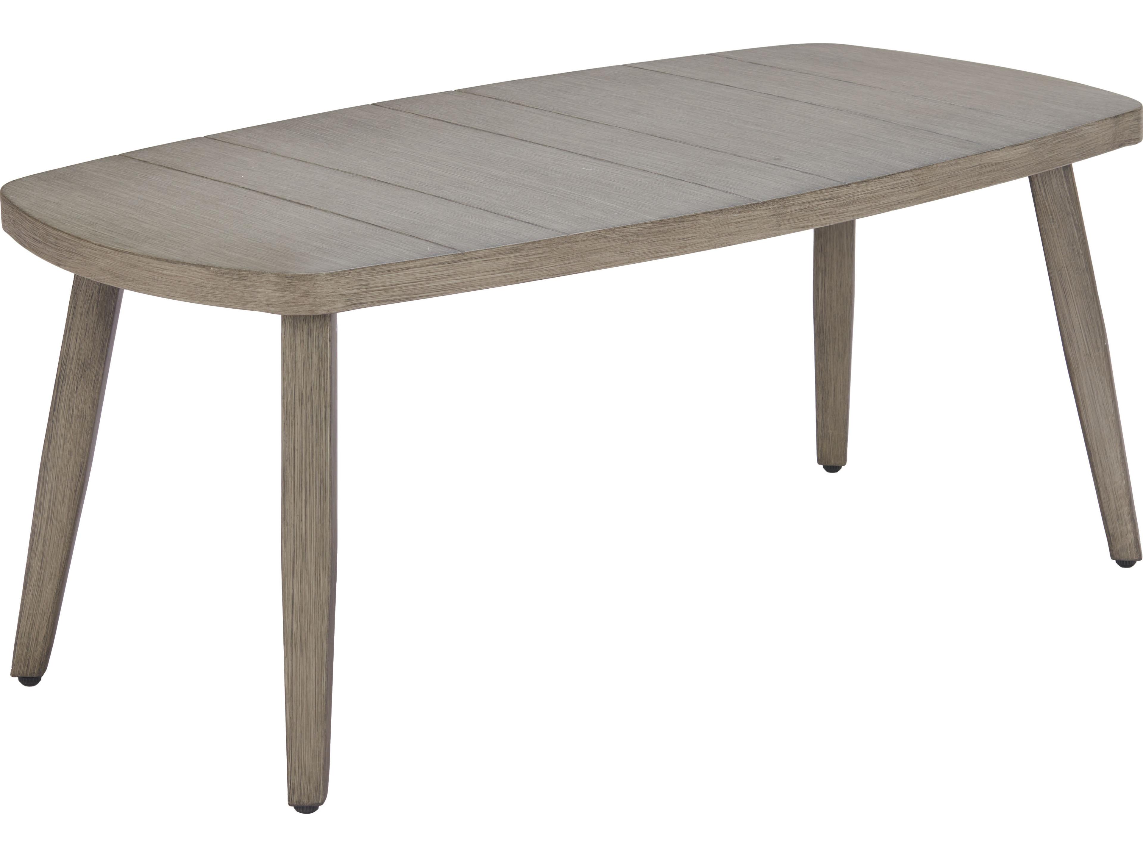 Zuo Outdoor Foret Brown Aluminum Rectangular Coffee Table