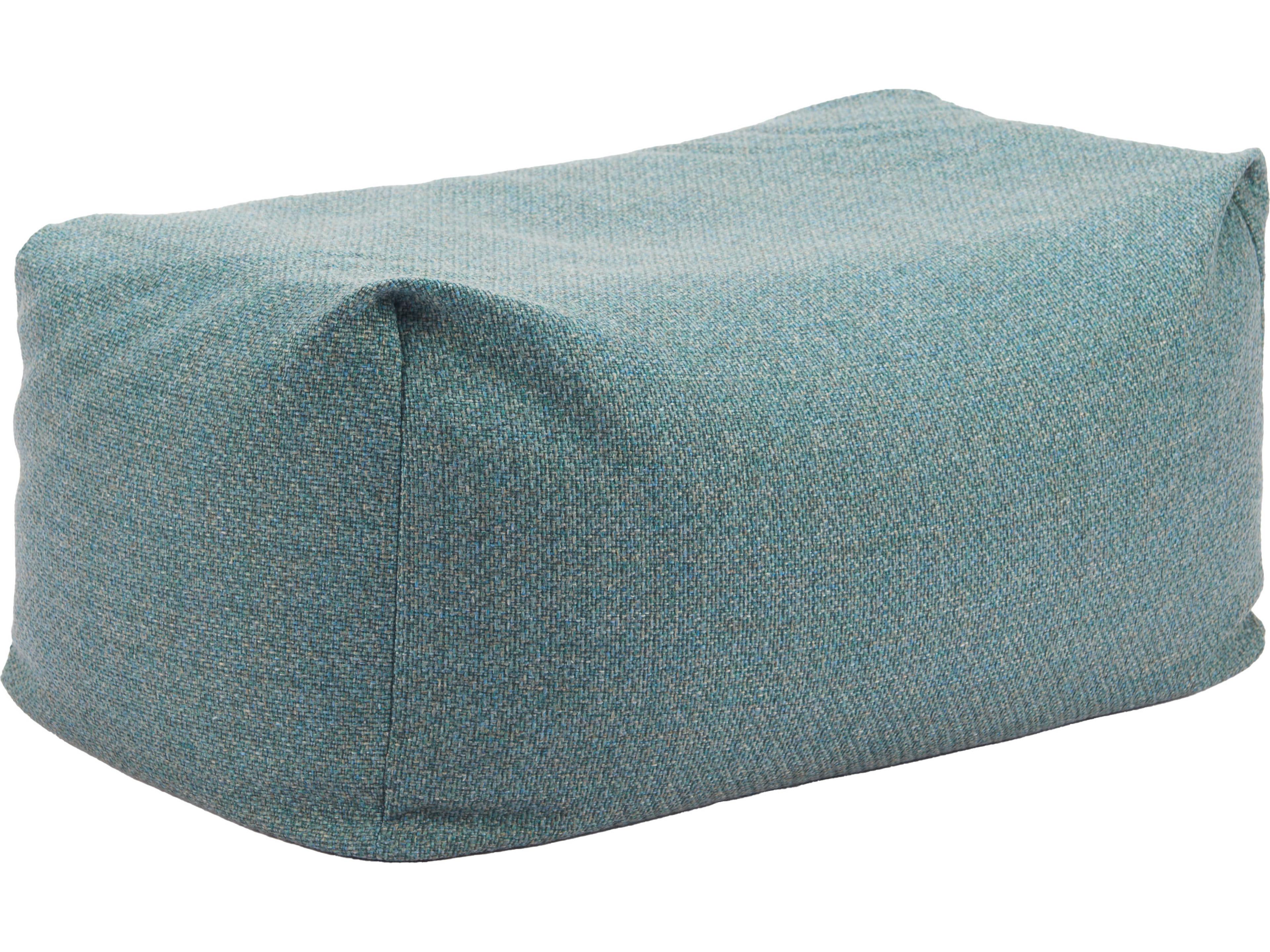 Zuo Outdoor Aroz Green Fabric Cushion Ottoman
