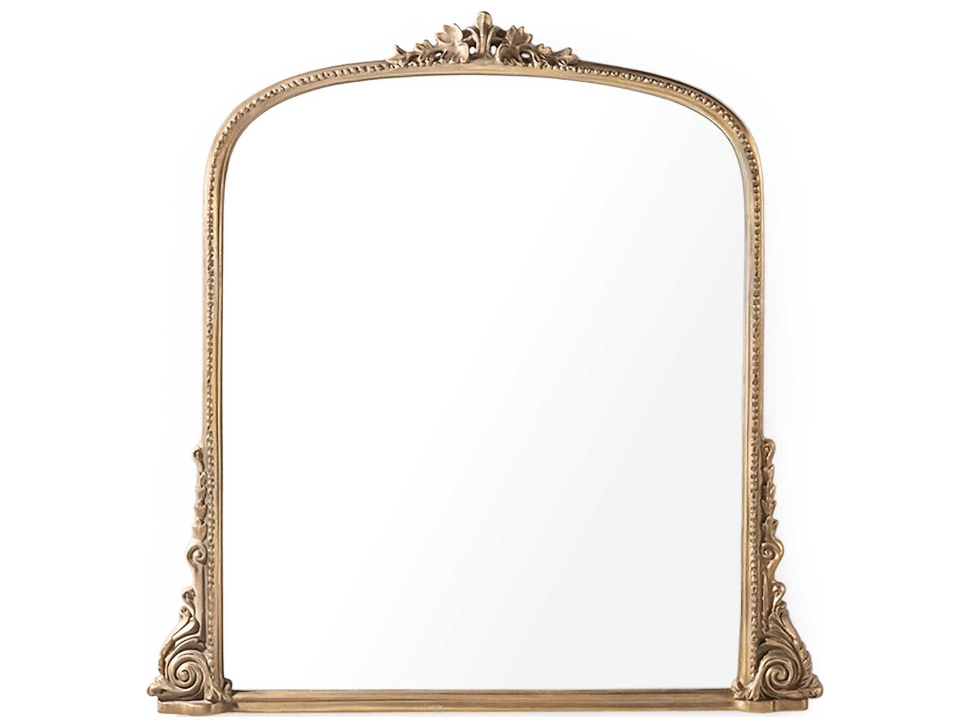 Zentique Jules Distressed Gold Wall Mirror Vertical