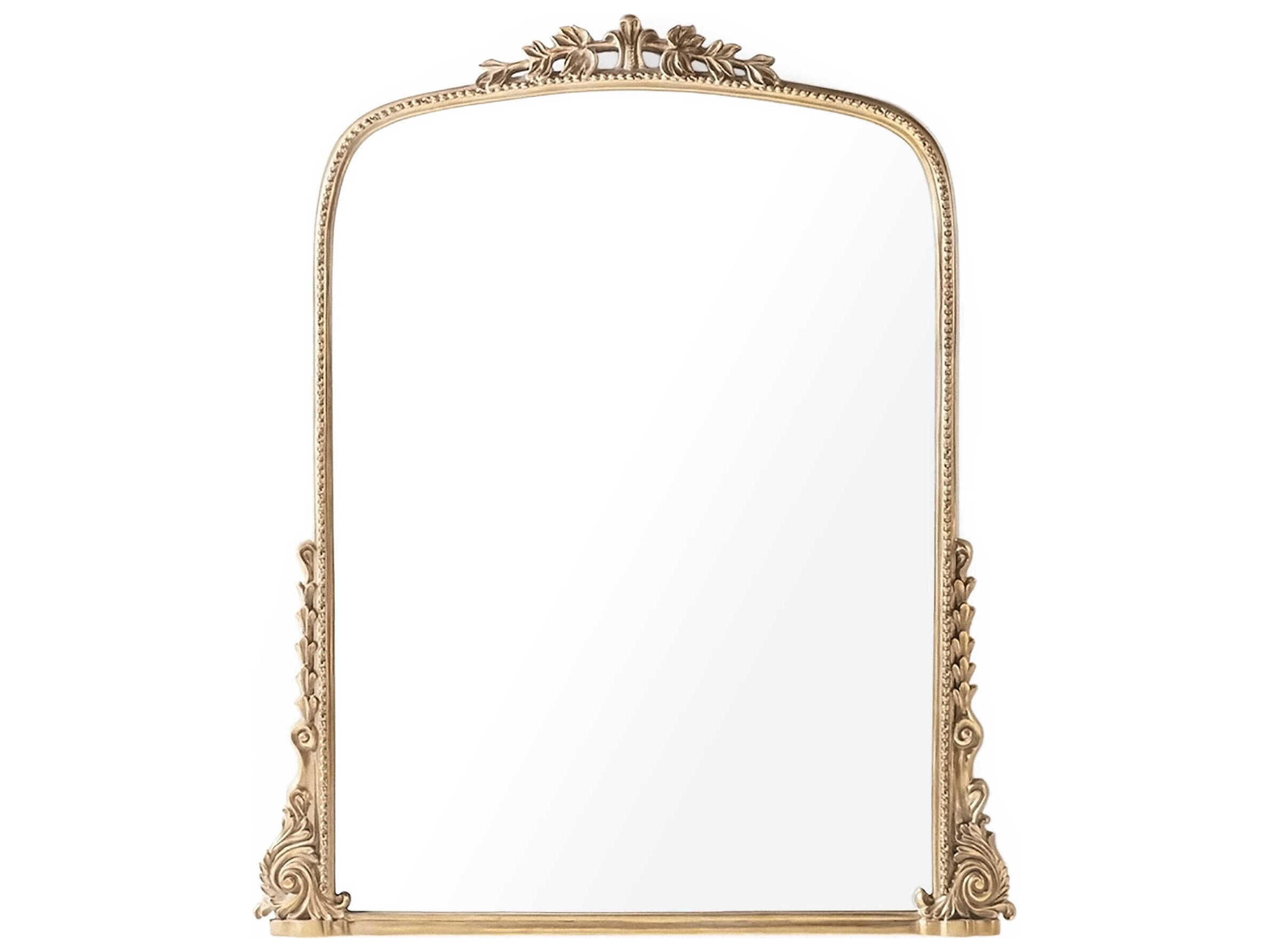 Zentique Jules Distressed Gold Wall Mirror Vertical