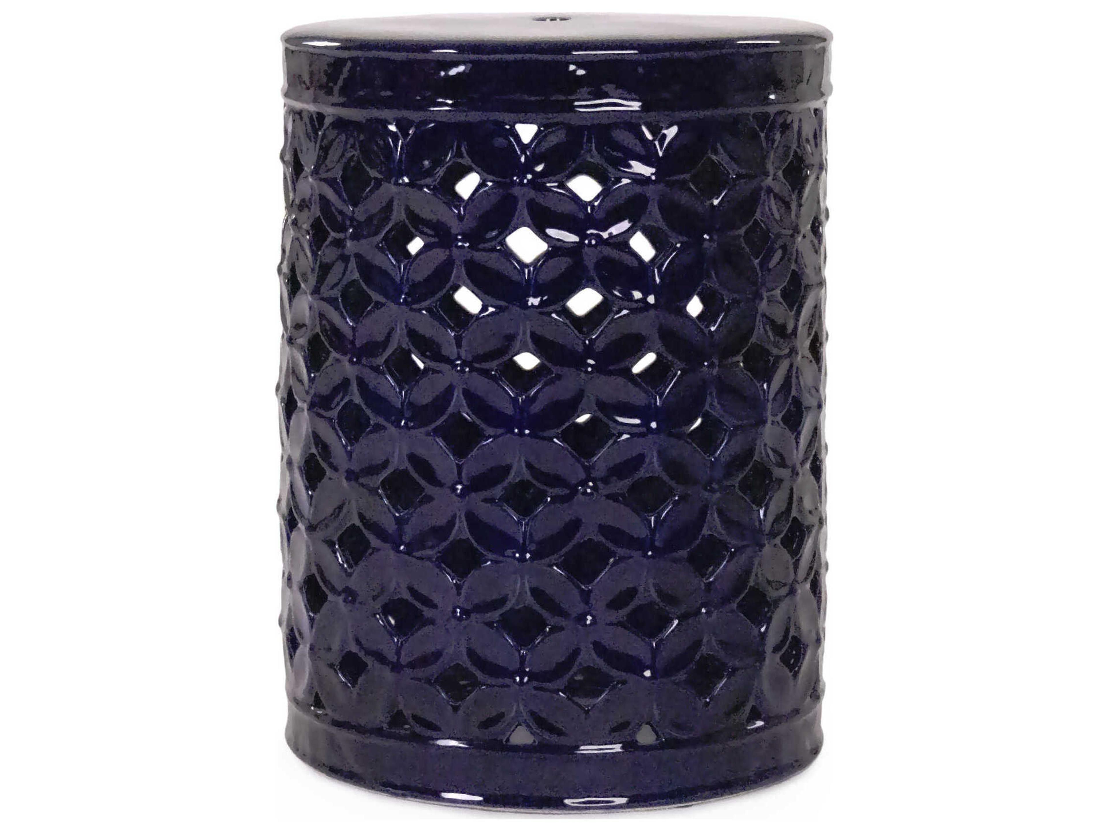 Zentique Garden Blue Accent Stool