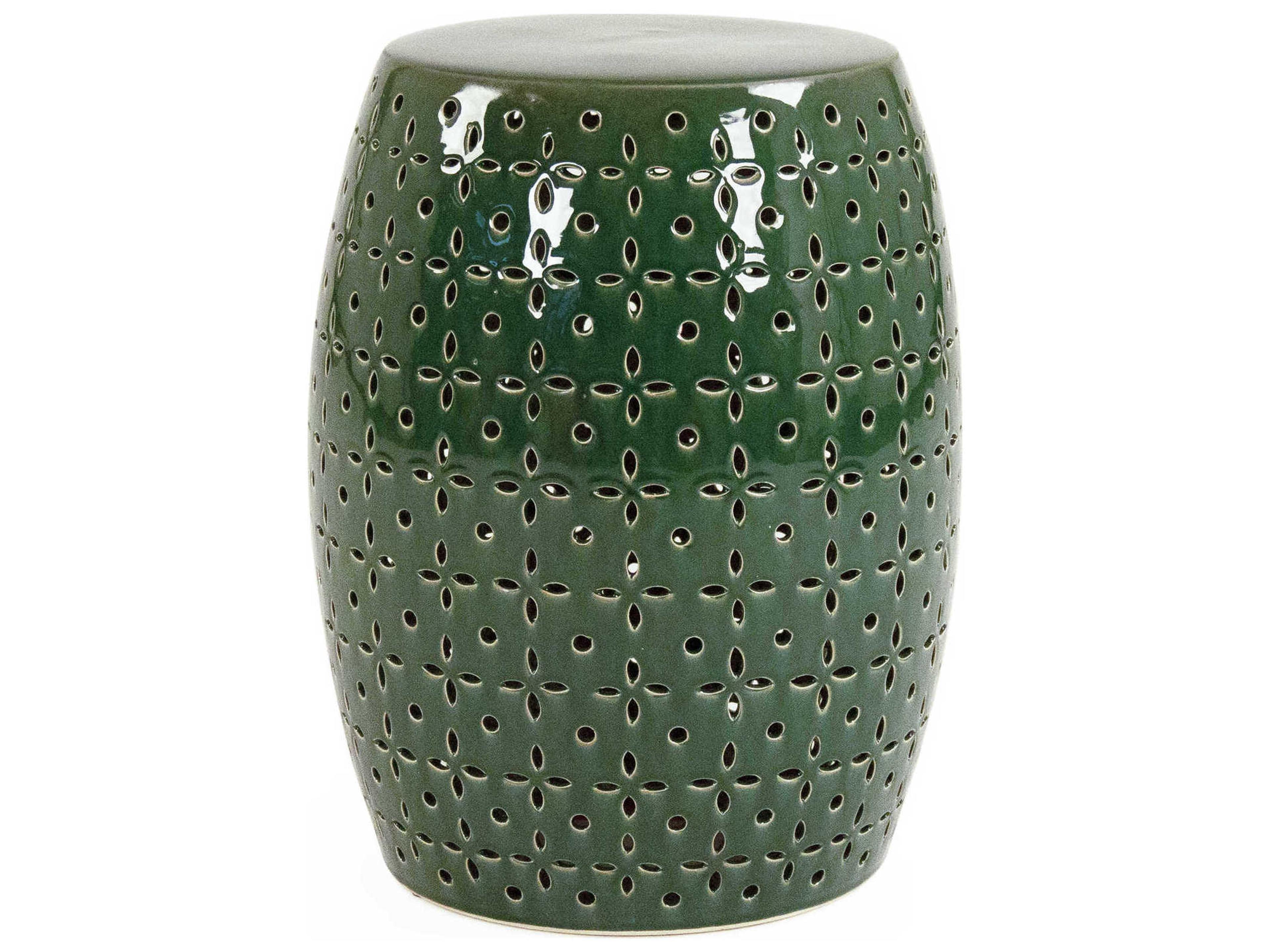 Zentique Teal Green Accent Stool