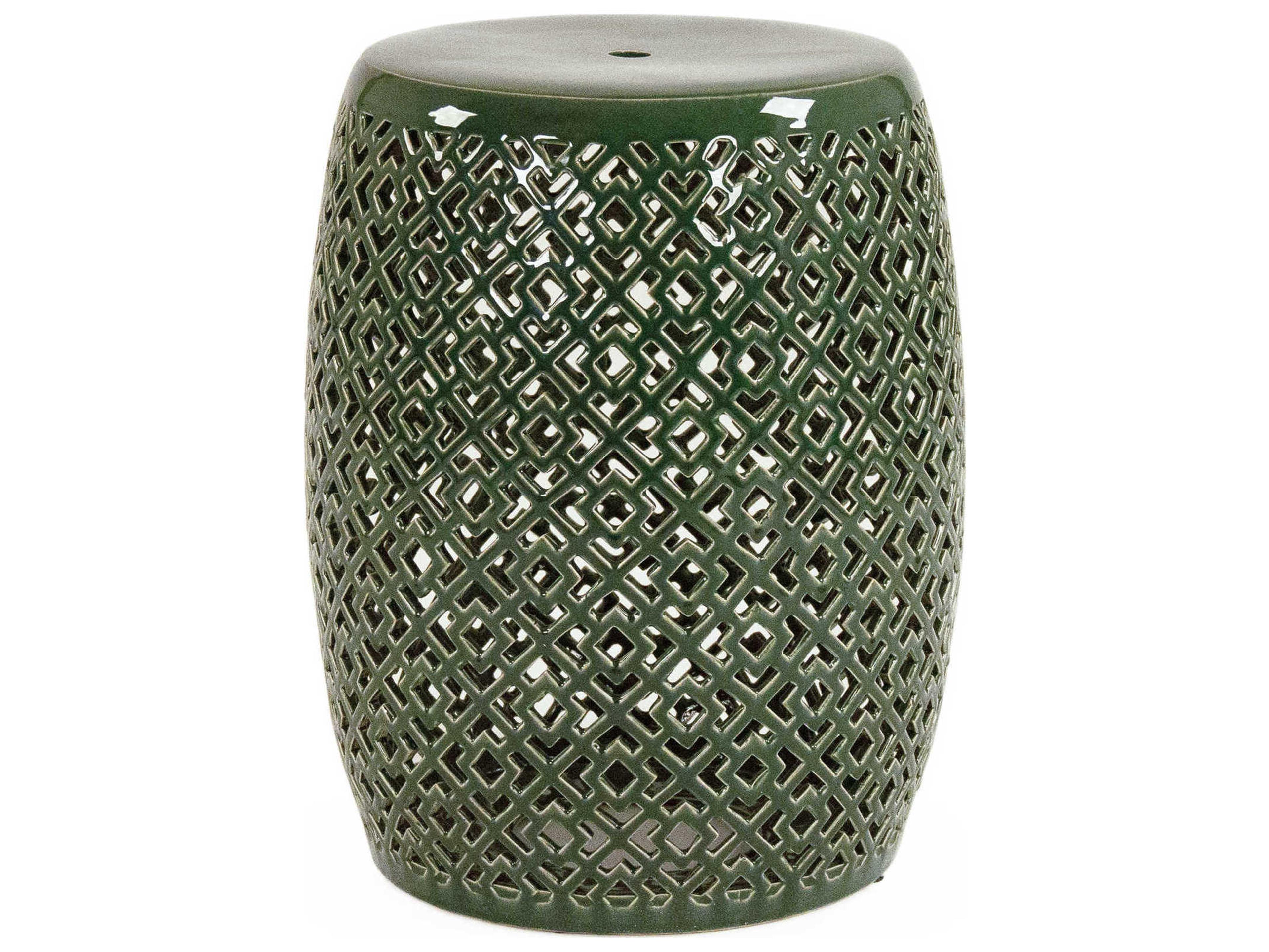 Zentique Teal Green Accent Stool