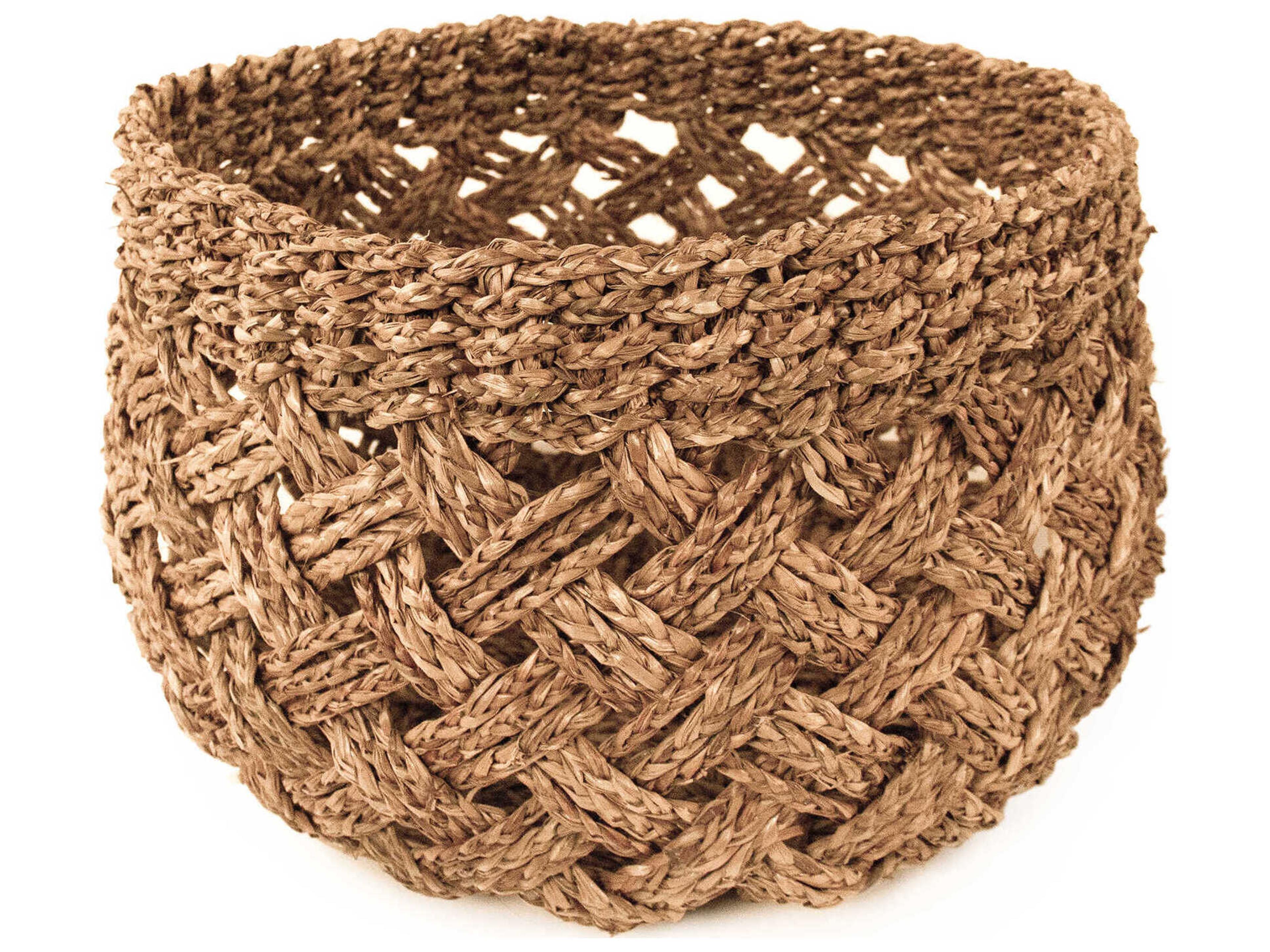 Zentique Woven Dark Brown Storage Bin Large