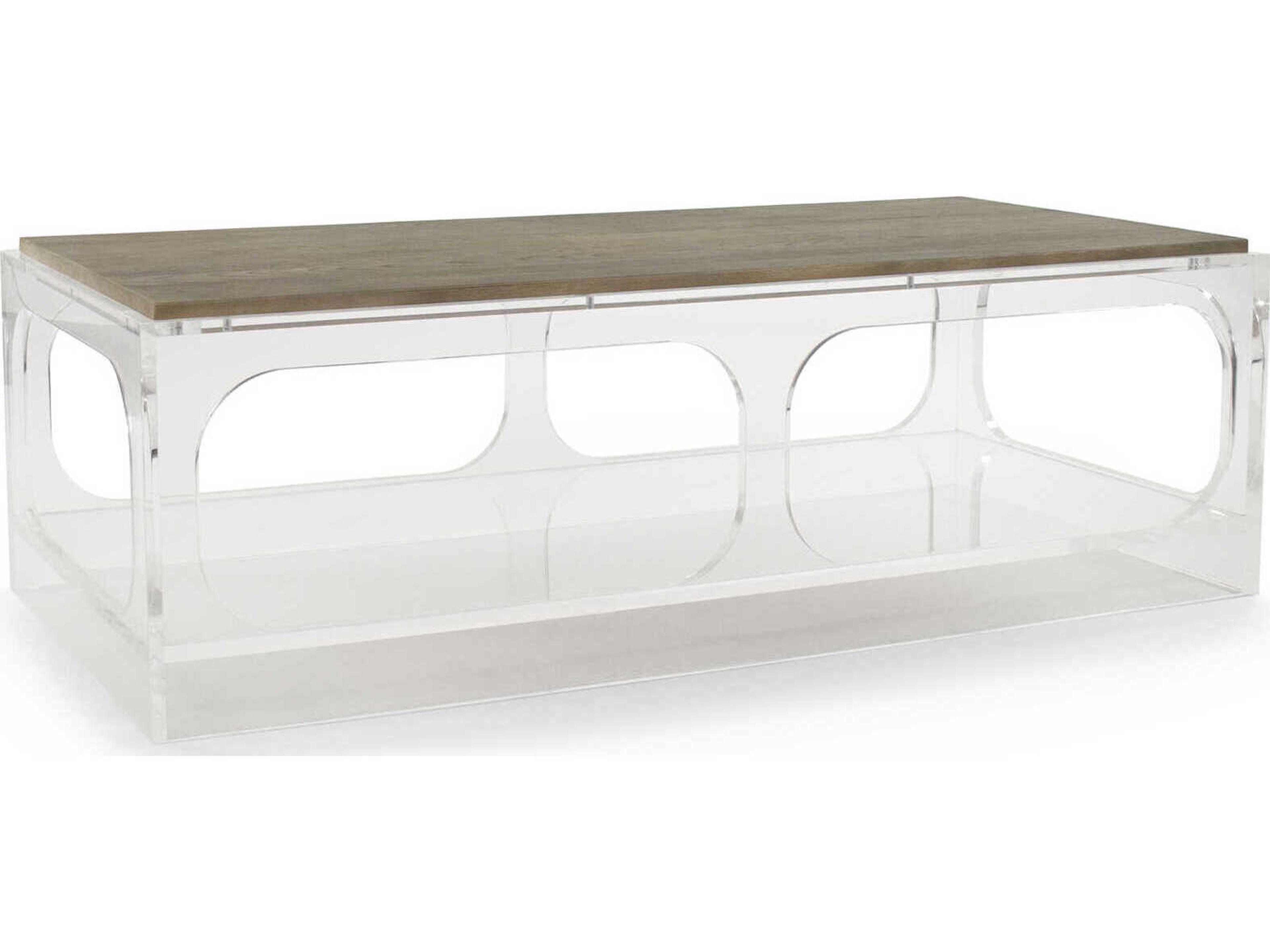 Zentique Rectangular Wood Reclaimed Oak Coffee Table