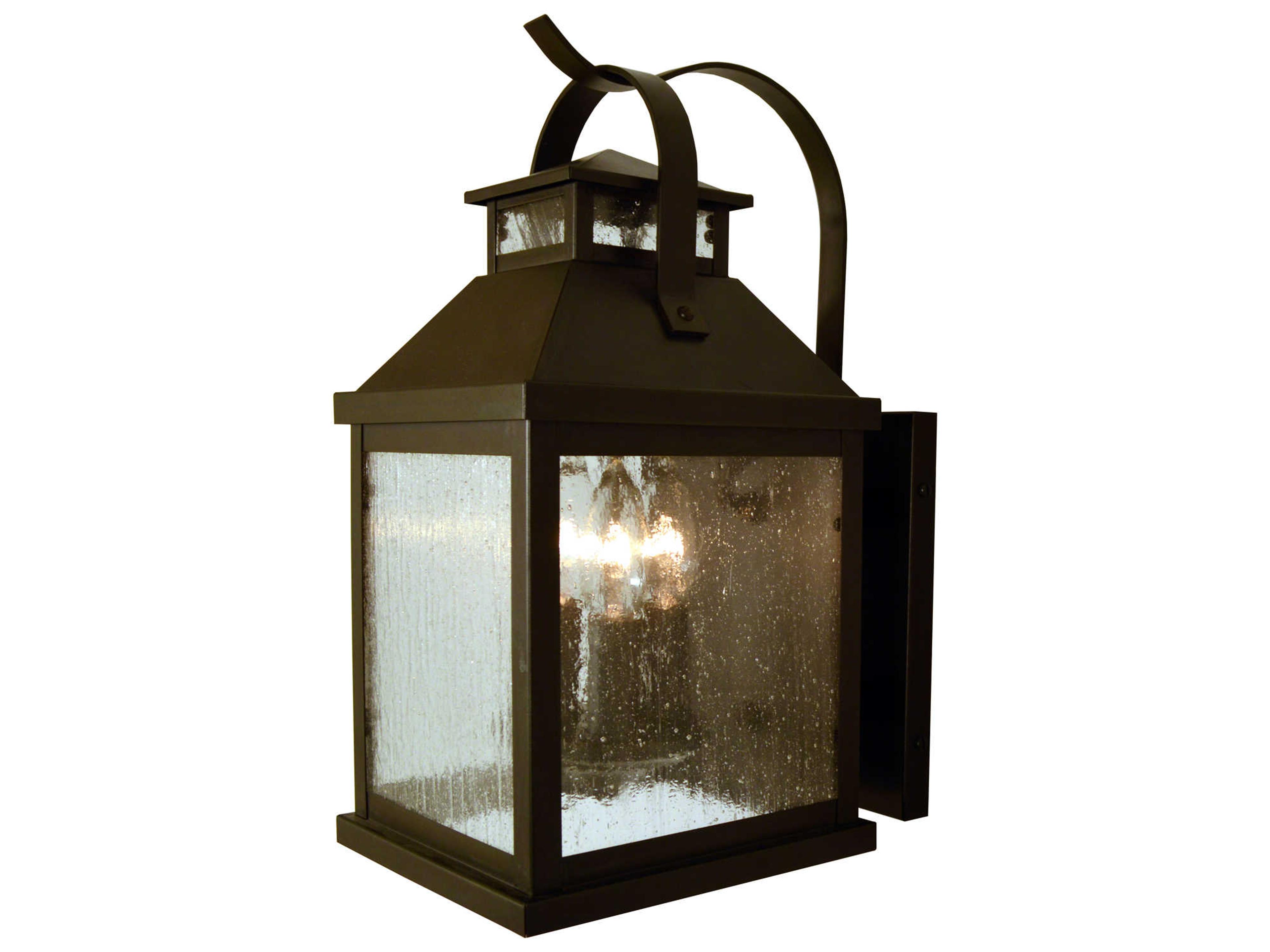Arroyo Craftsman Canterbury 3 - Light Glass Outdoor Wall Light