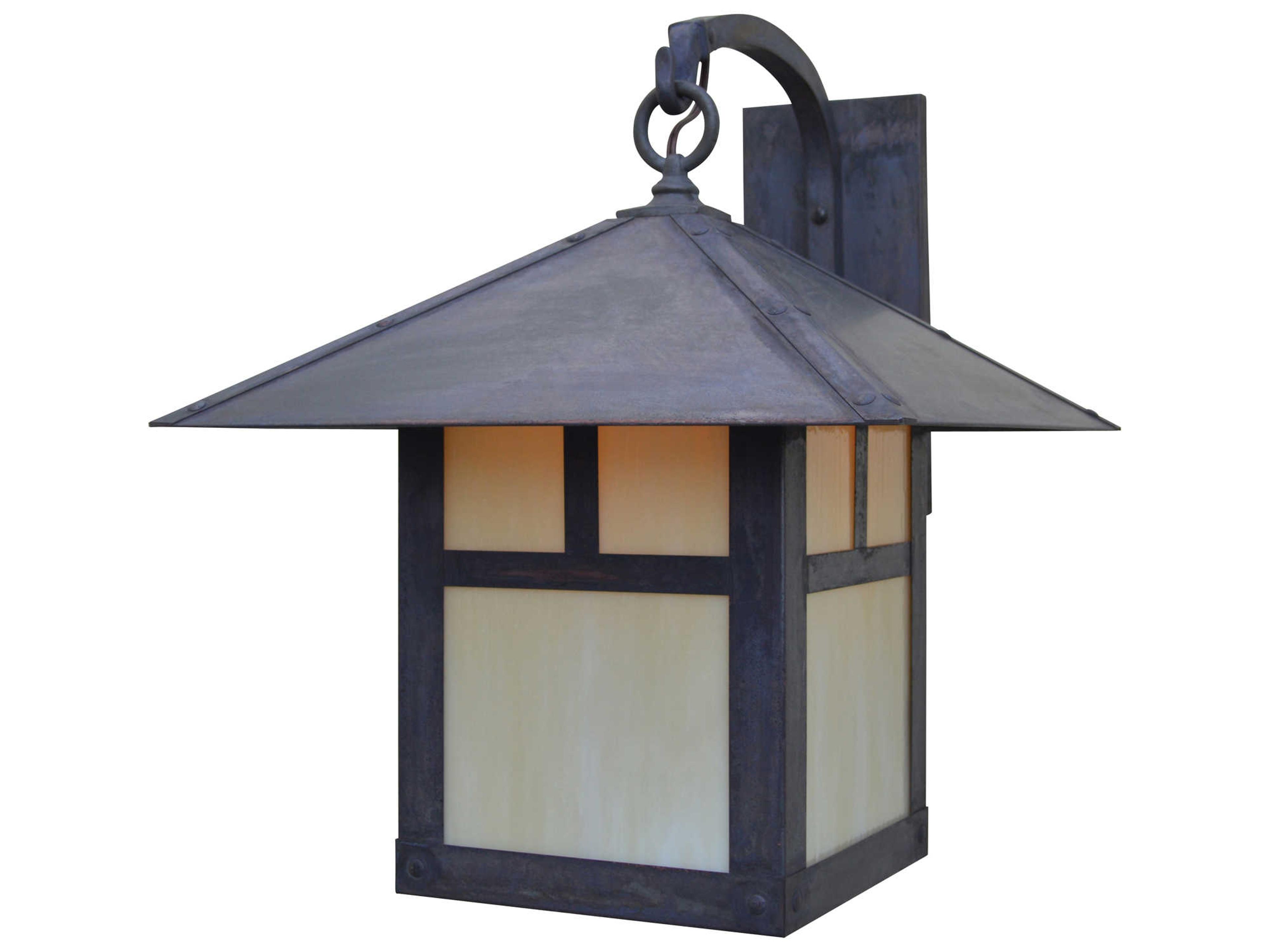 Arroyo Craftsman Evergreen 1 - Light Glass Outdoor Wall Light