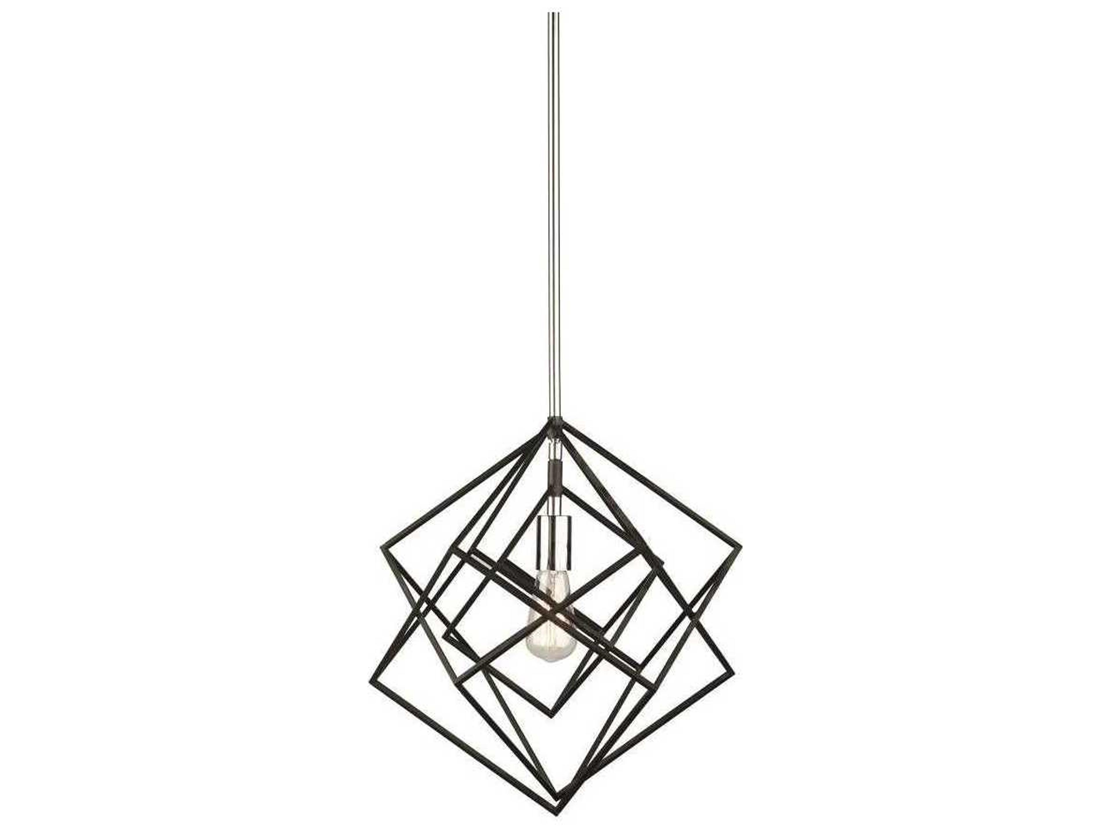 Artcraft Artistry 1-Light Polished Nickel LED Geometric Pendant