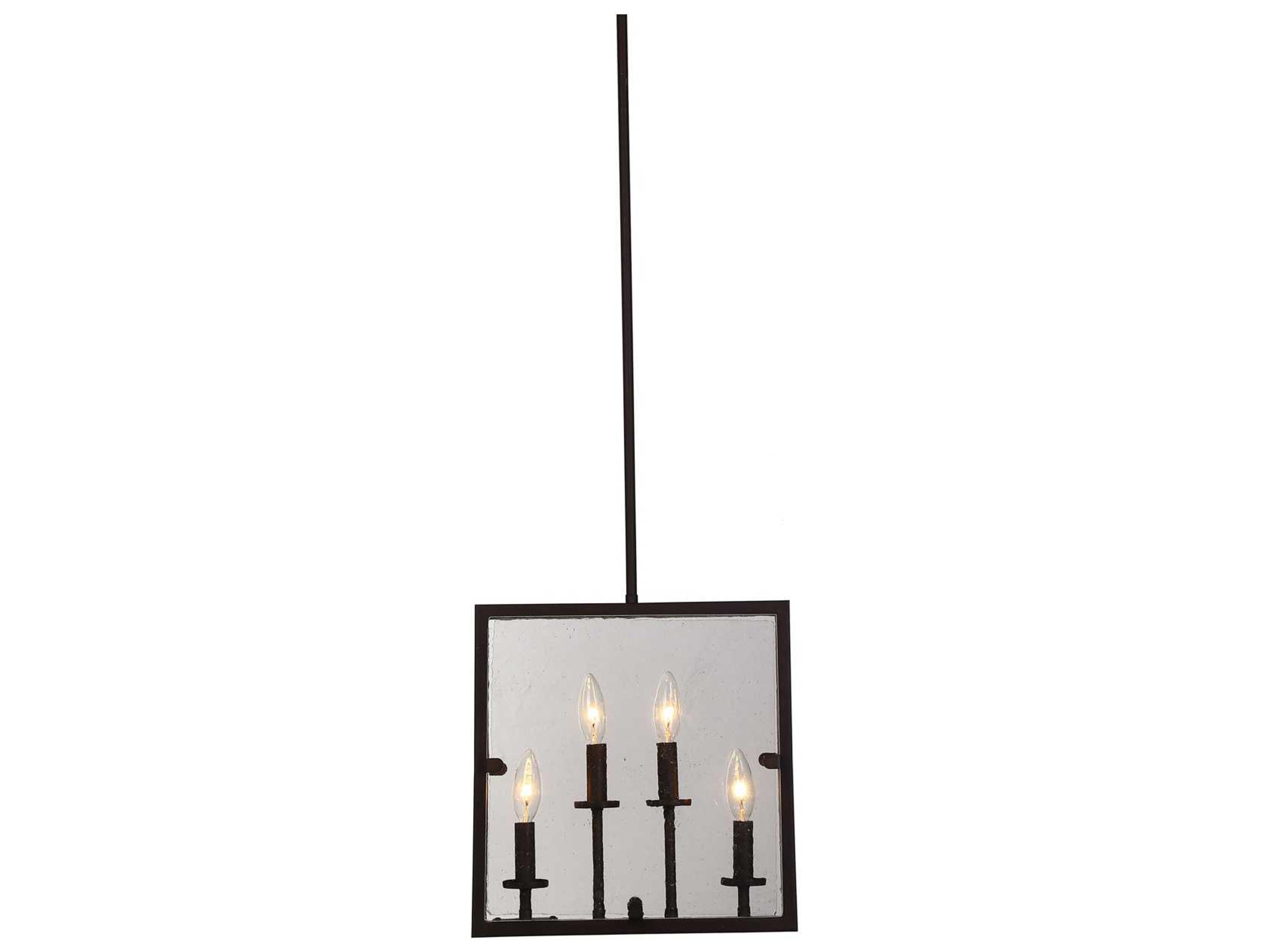 Artcraft Harbor Point 4-Light Oil Rubbed Bronze Glass Geometric Pendant