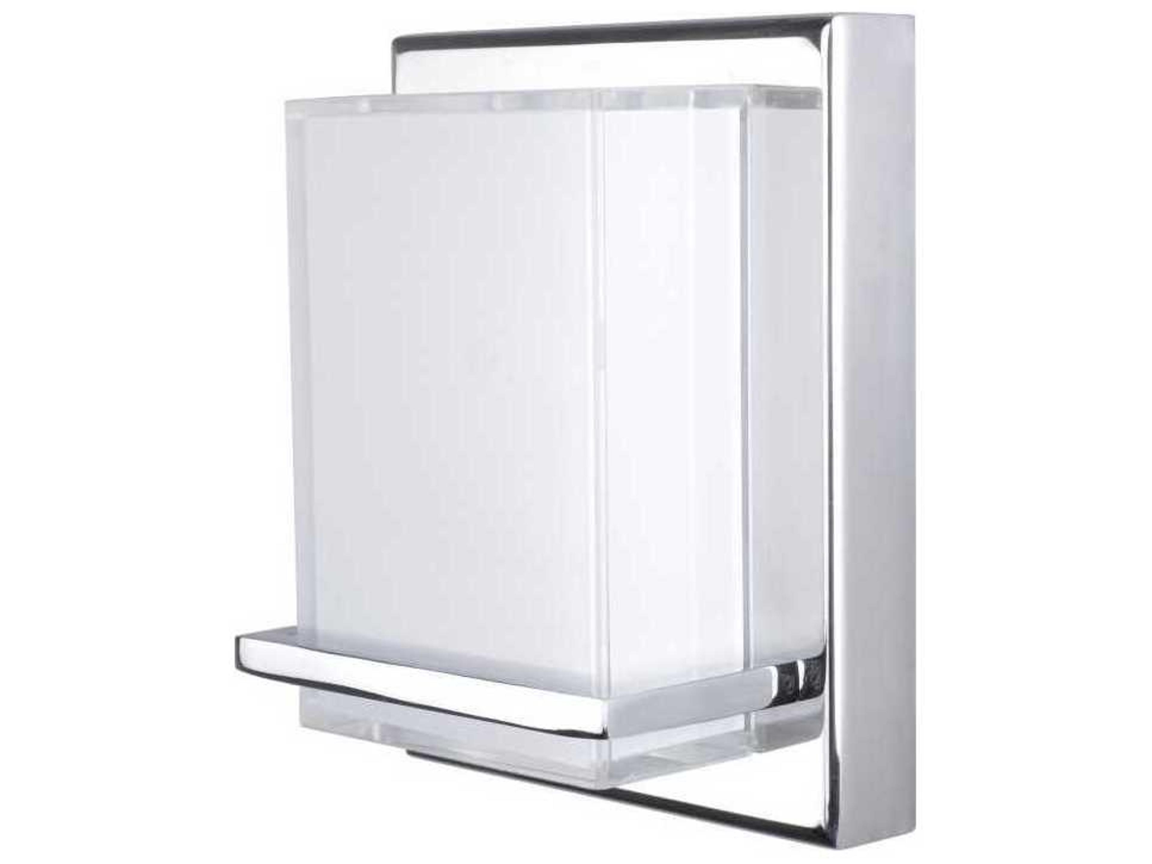 Artcraft Tranquility 1-Light Chrome Glass LED Wall Sconce