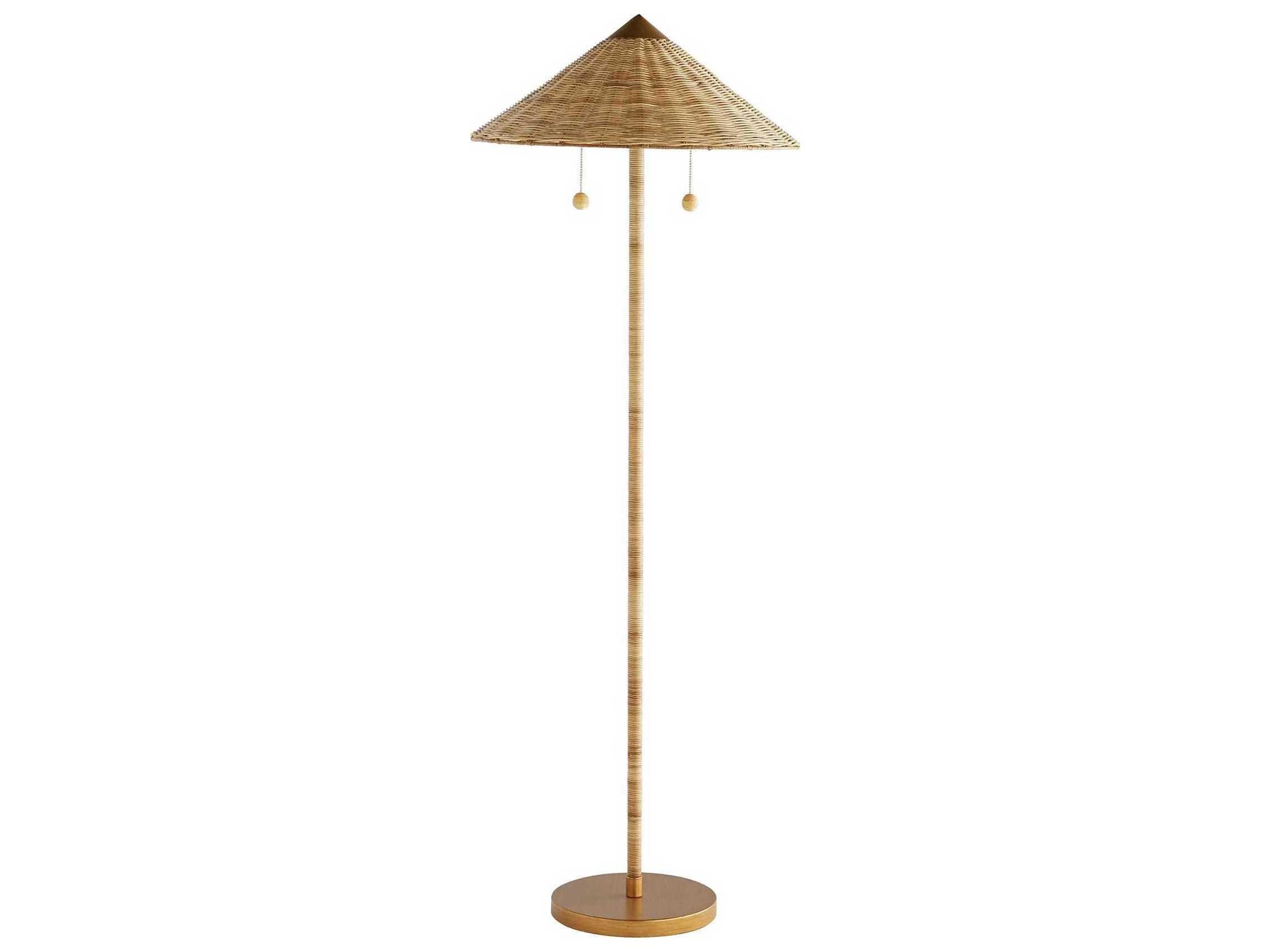 Arteriors Home Celerie Kemble Natural Wood Floor Lamp