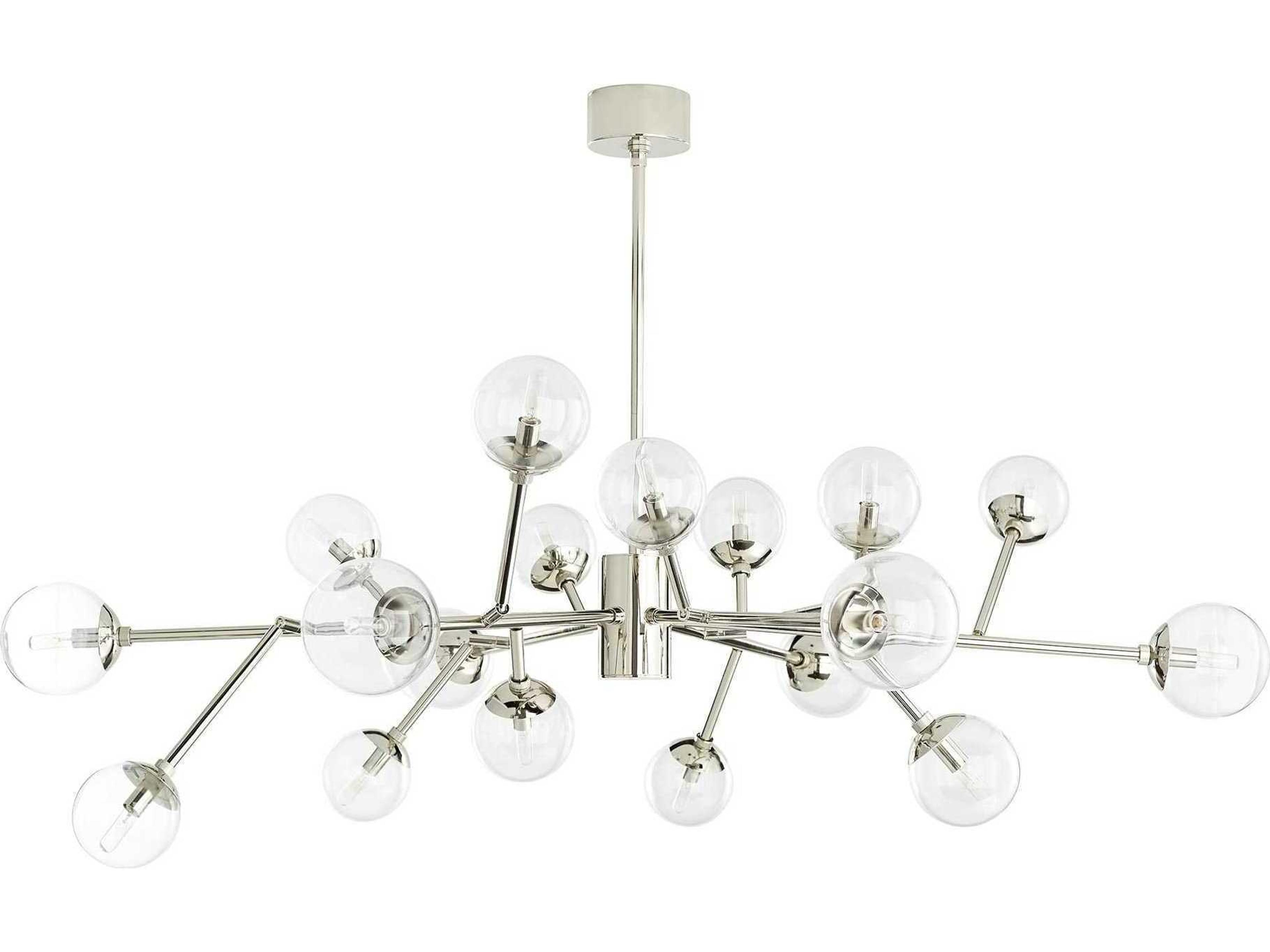 Arteriors Home Dallas  18-Light Polished Nickel Globe Chandelier