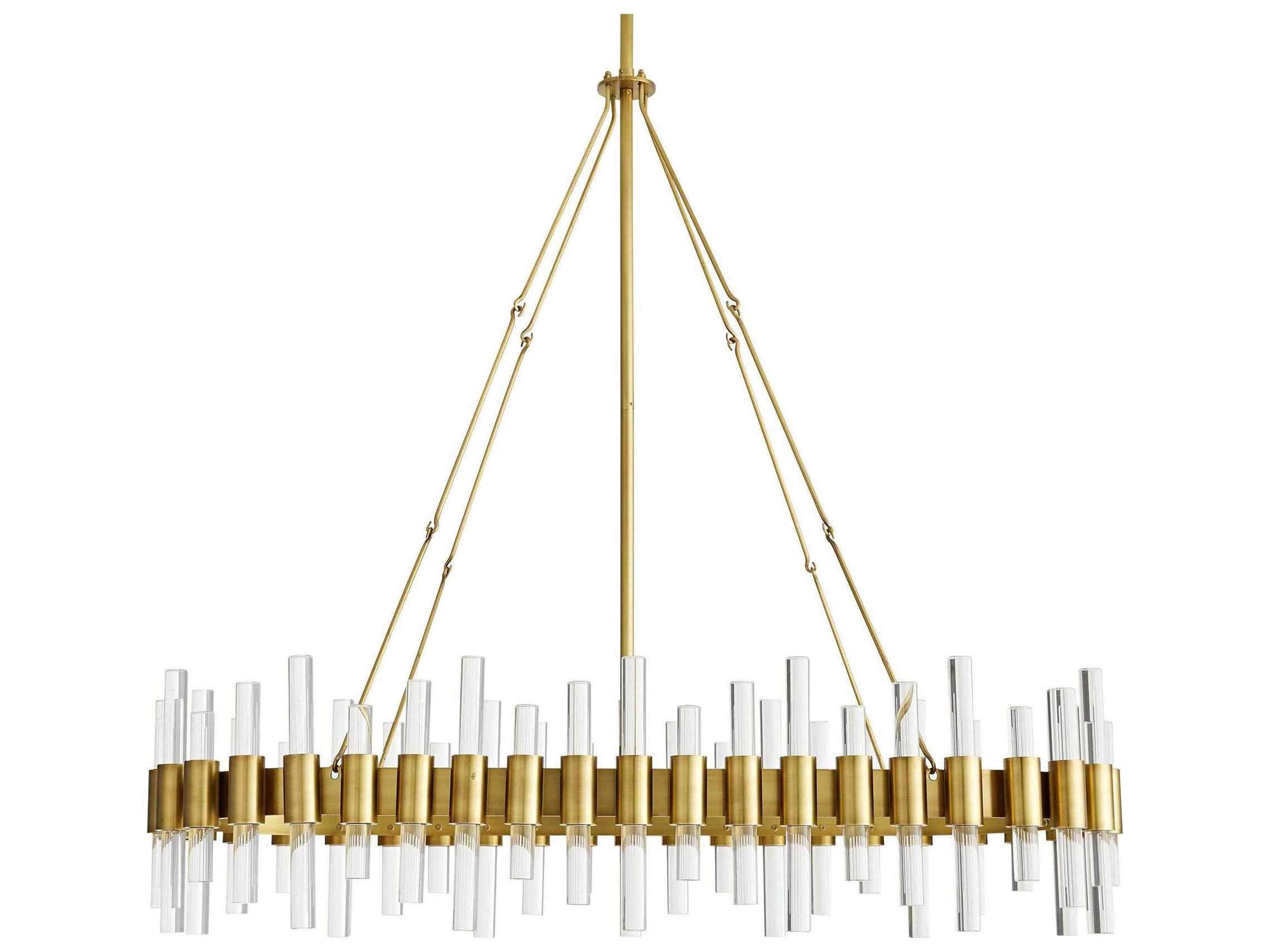 Arteriors Home Haskell  10-Light Antique Brass Island Pendant