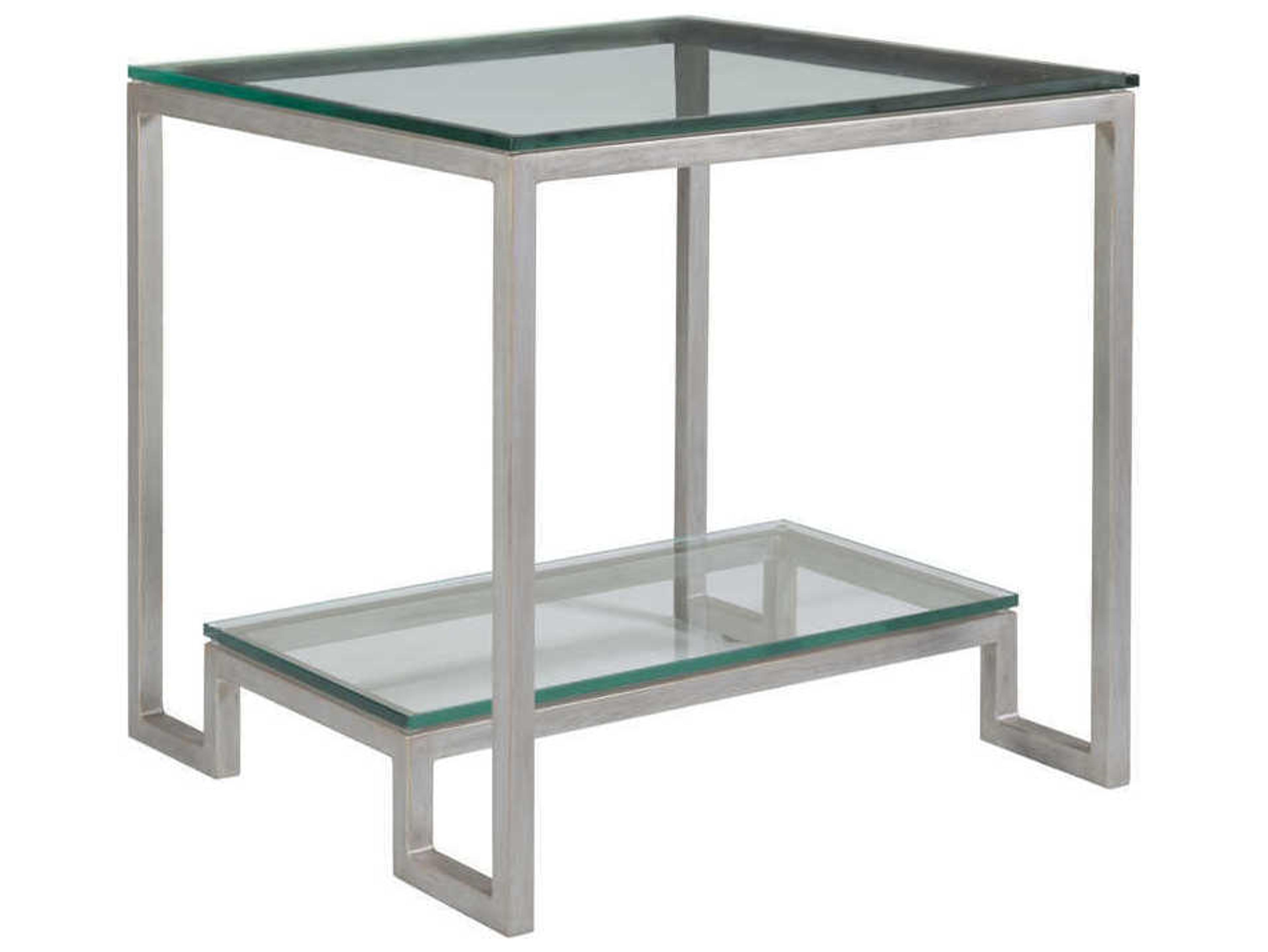 Artistica Bonaire Square Glass End Table