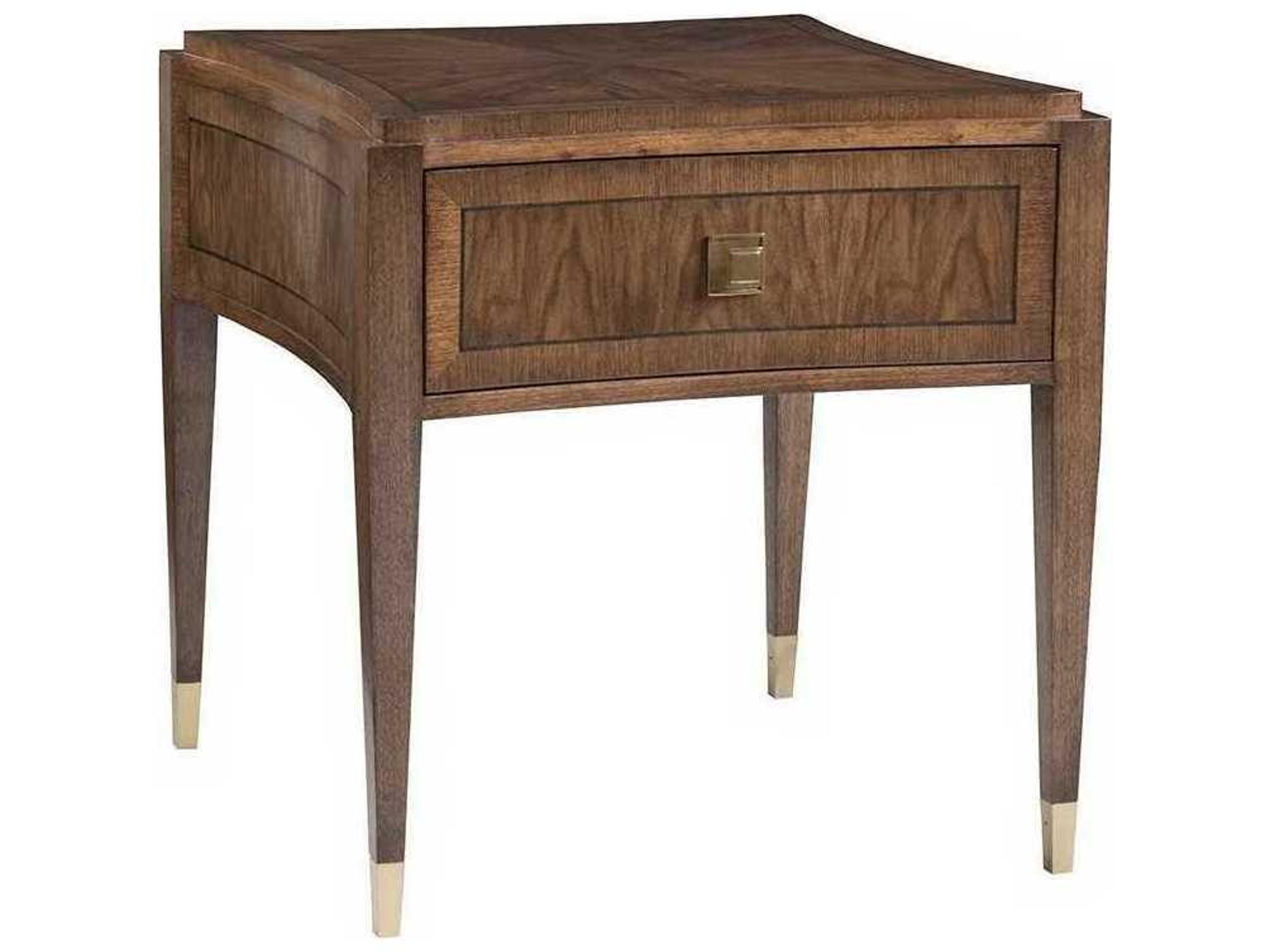 Artistica Chiavari Square Wood Bleached Walnut End Table