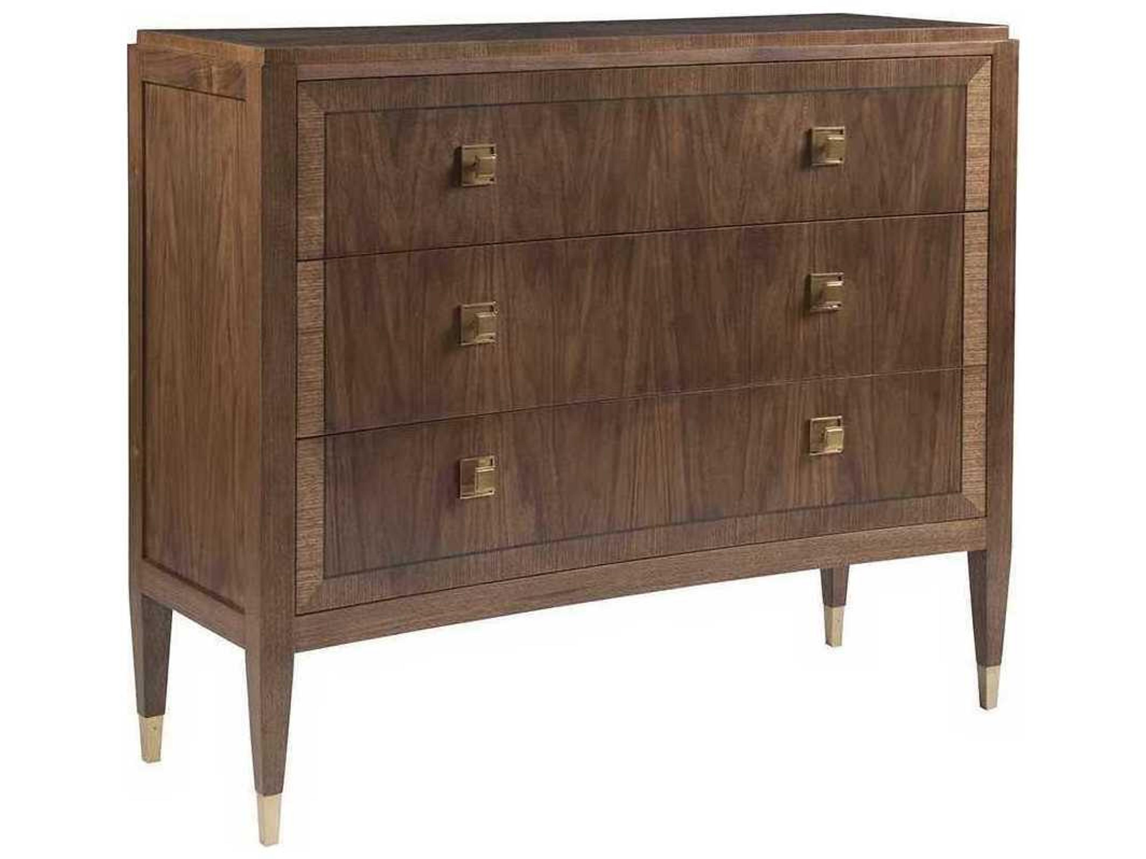 Artistica Chiavari 3-Drawers Brown Mahogany Wood Dresser