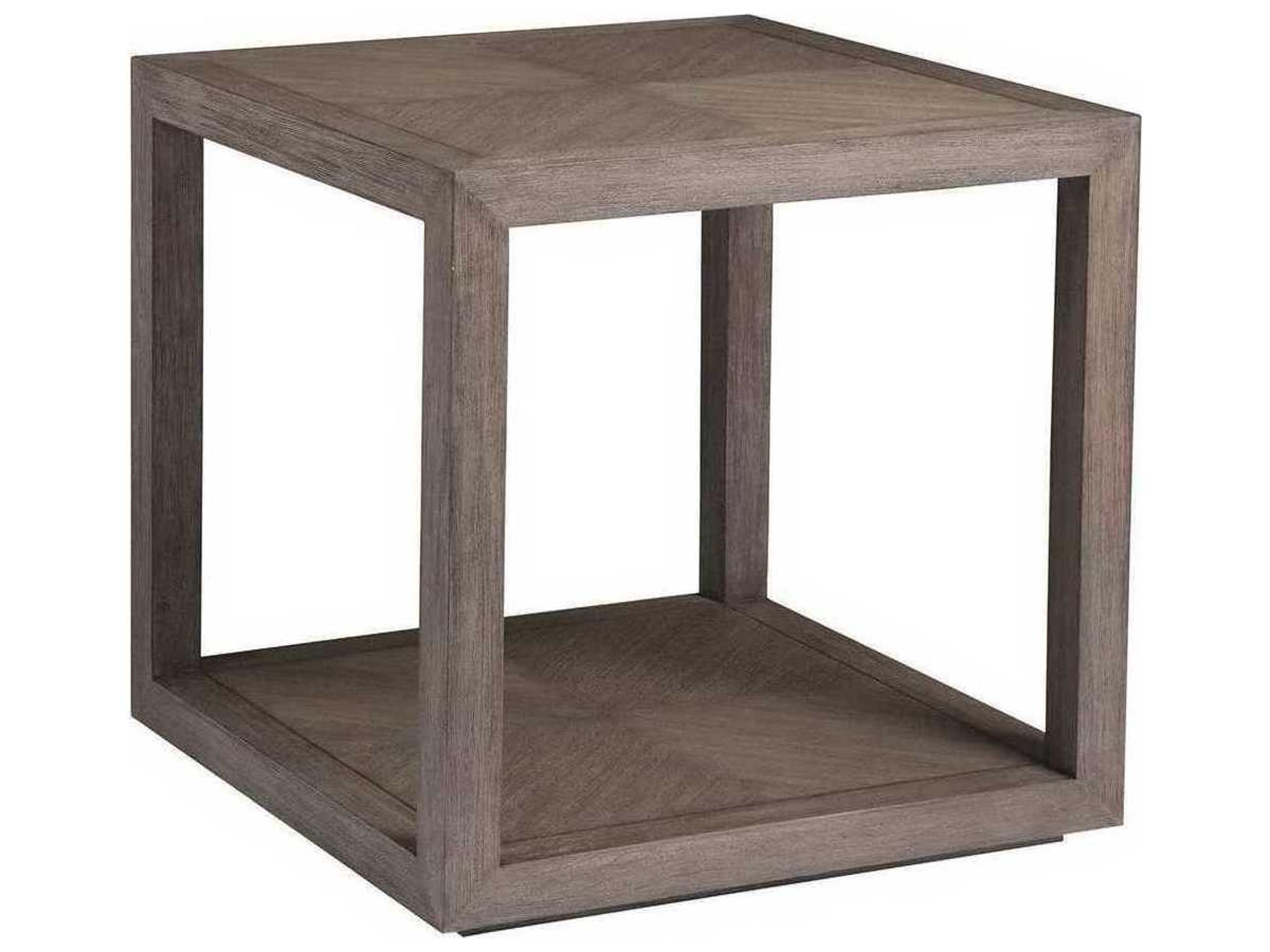 Artistica Credence Square Wood Grigio End Table