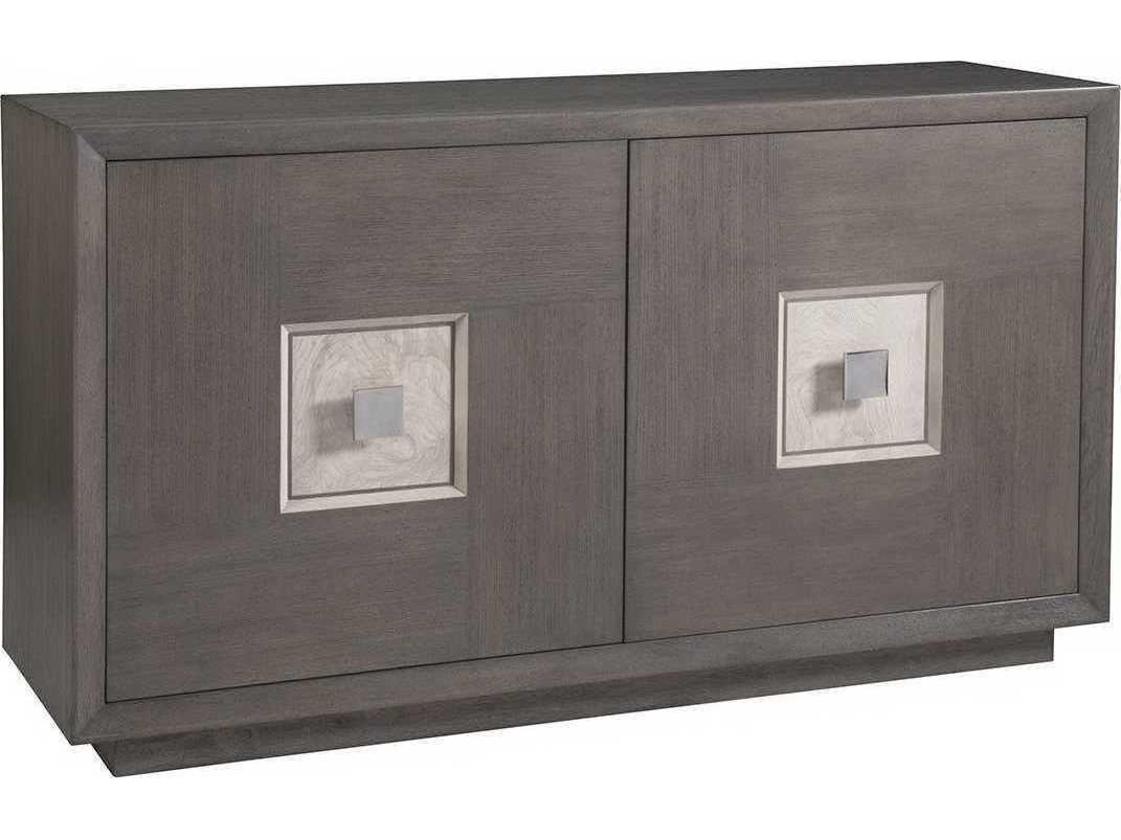 Artistica Mercury 59" Oak Wood Cool Gray Sideboard