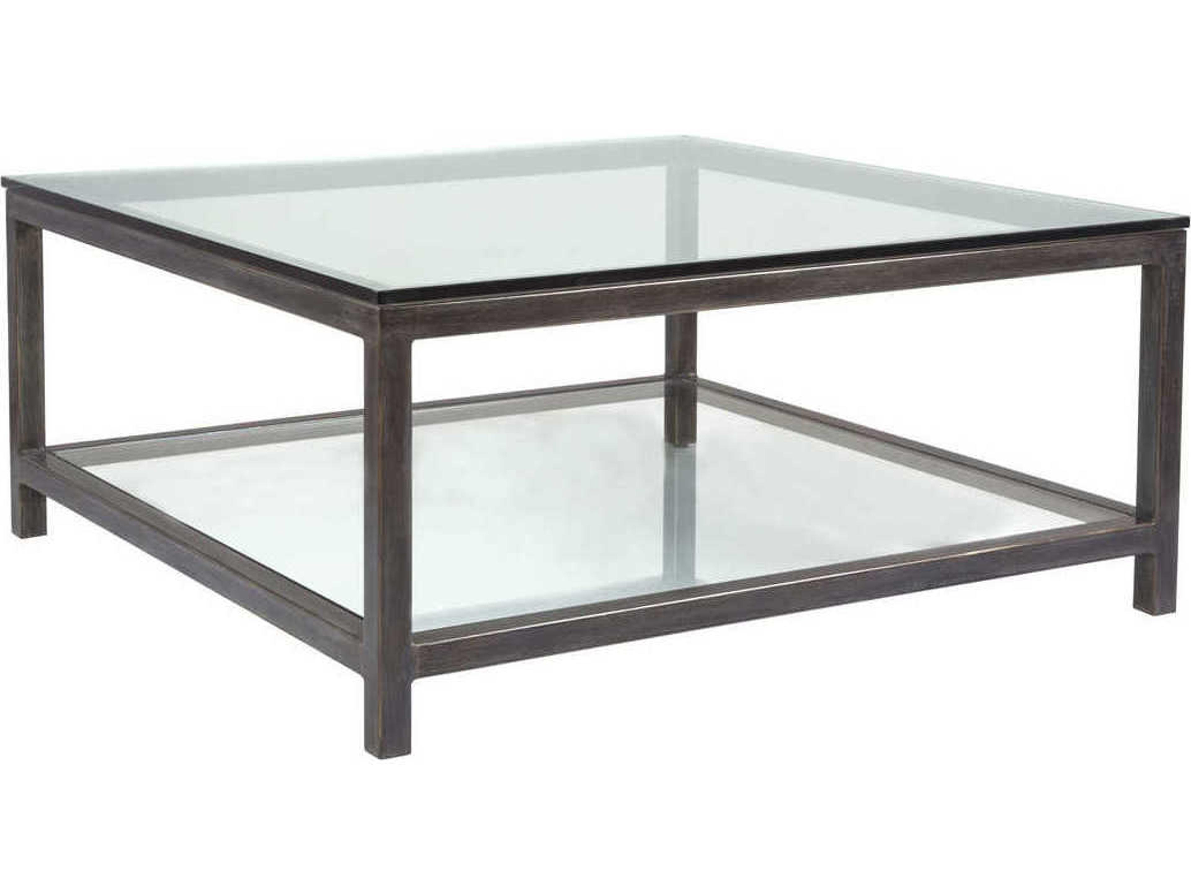 Artistica Per Se Square Glass Cocktail Table