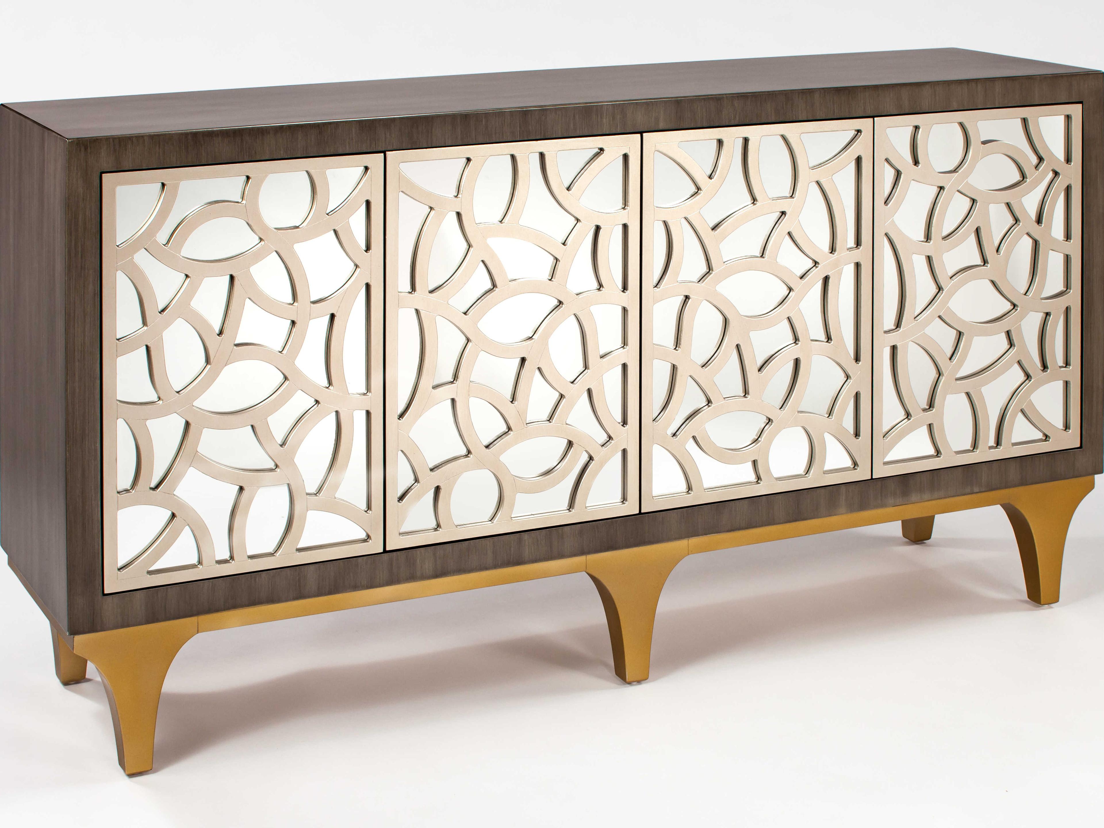 Artmax 72" Smoky Grey Champagne Sideboard