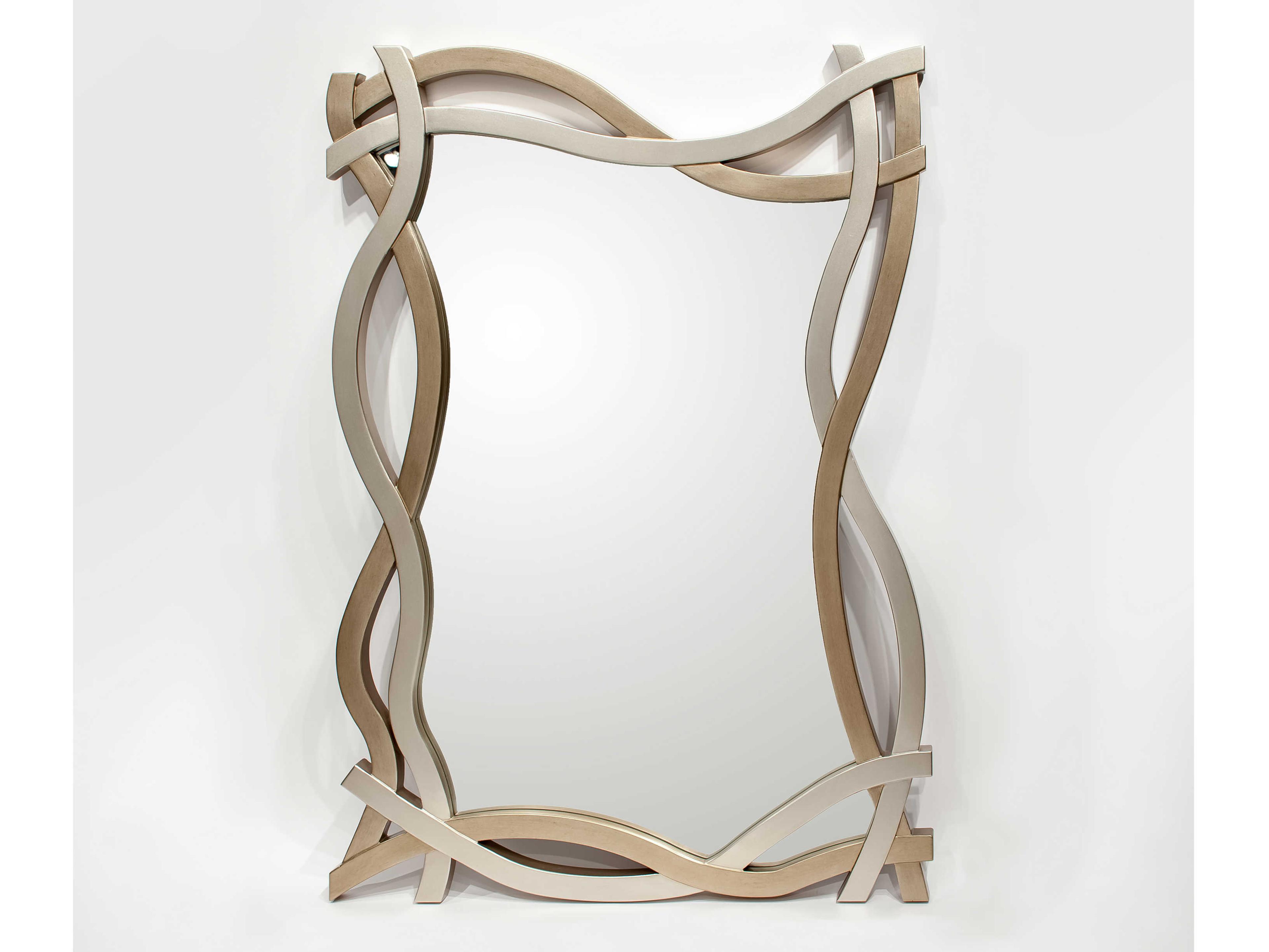 Artmax Soft Silver / Champagne Rectangular Wall Mirror