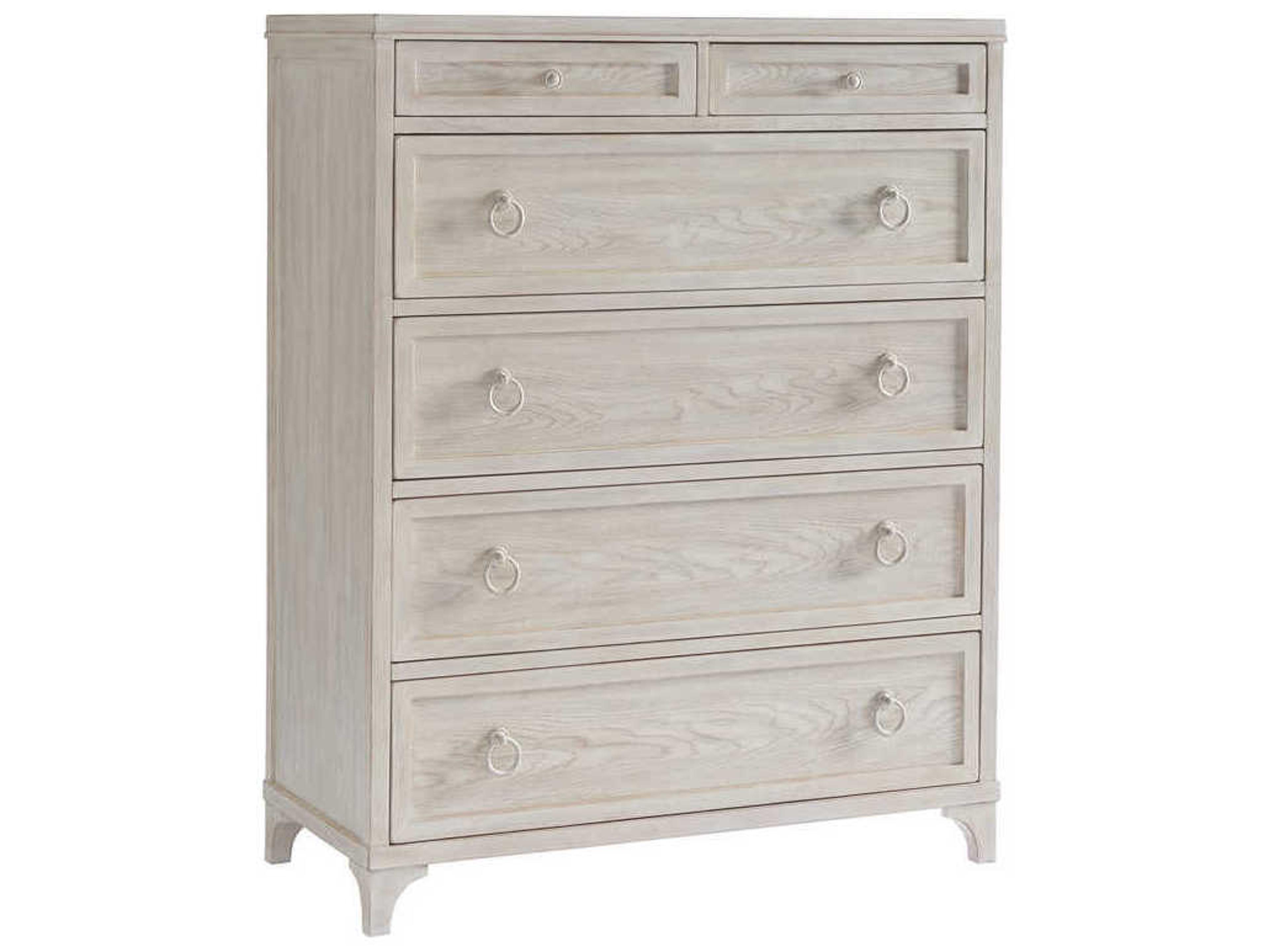 Barclay Butera Newport Goldenrod 6-Drawers Sailcloth White Accent Chest
