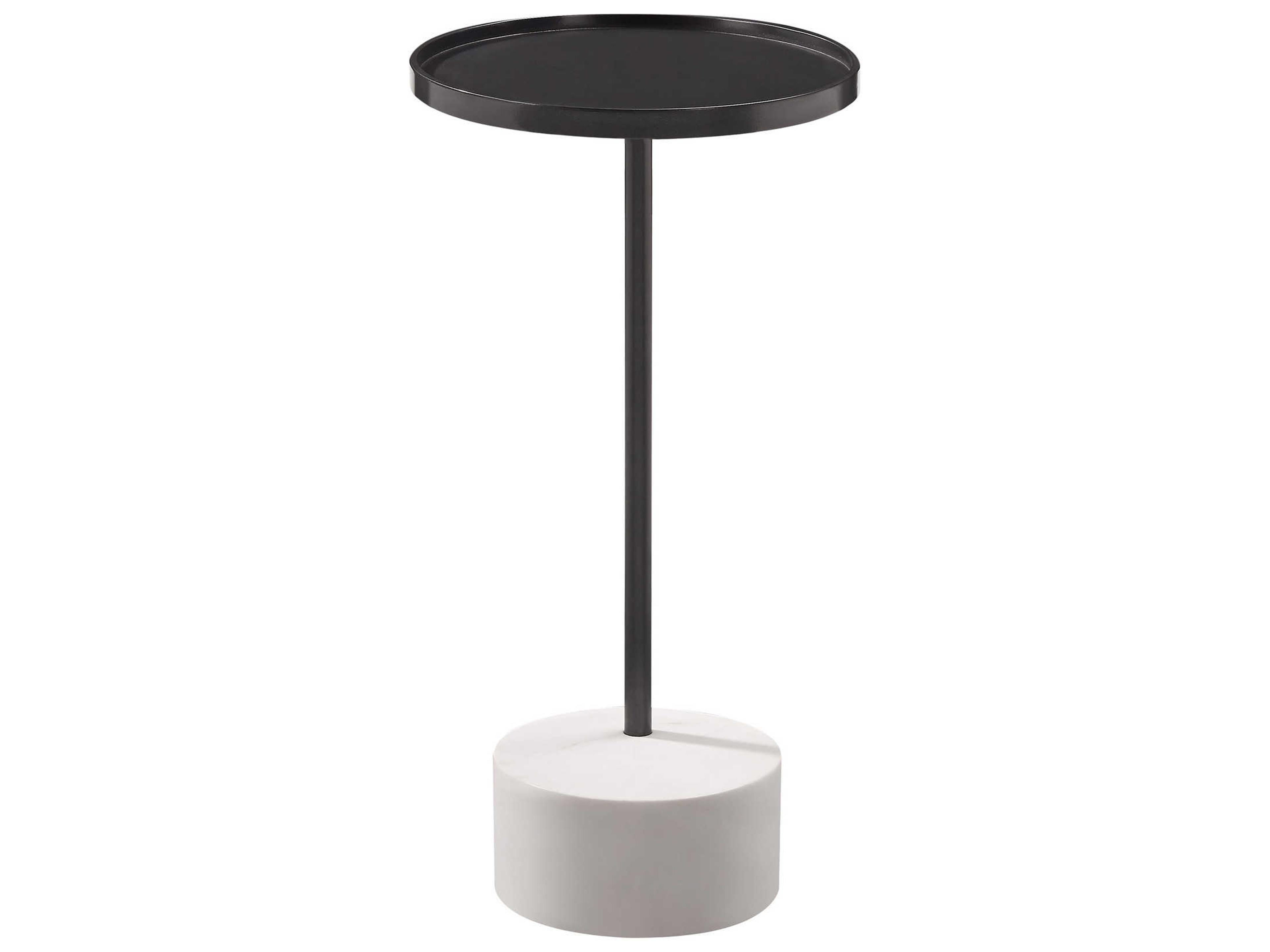 Bassett Mirror Banyan Scatter Round Metal End Table