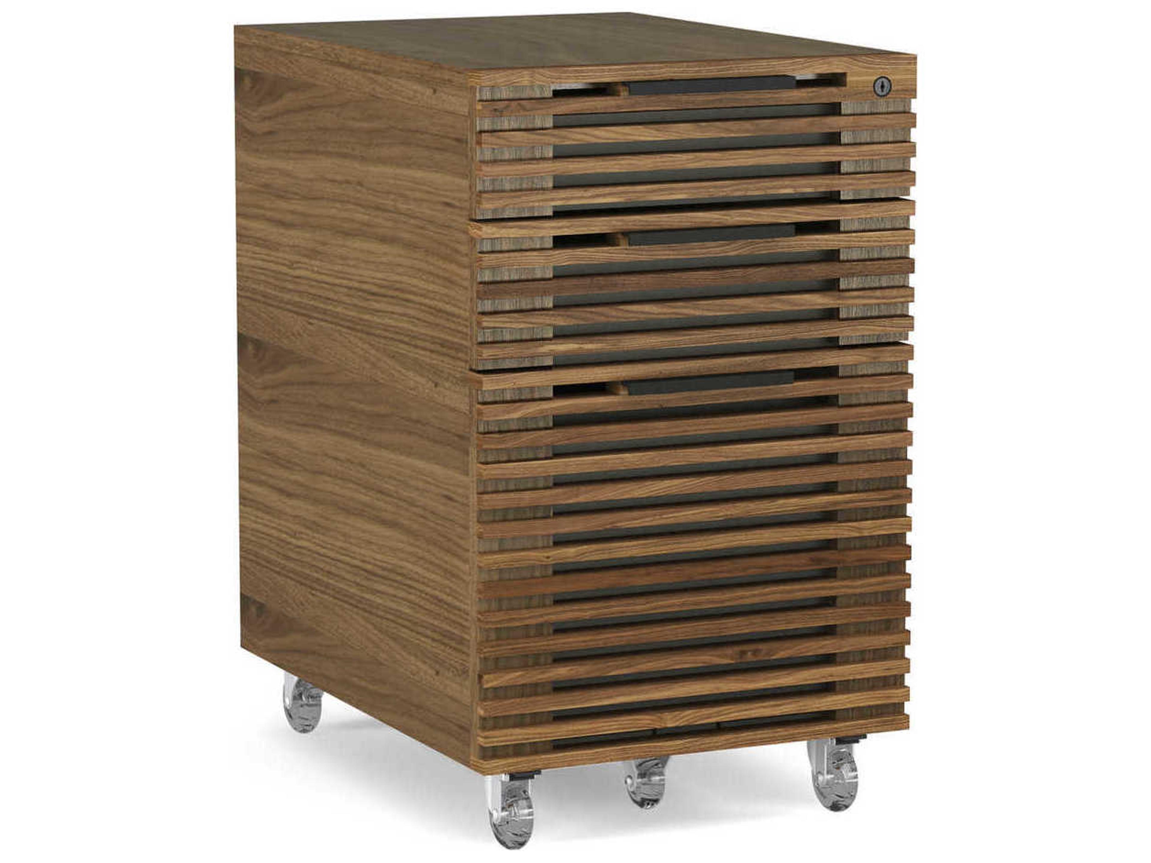 BDI Corridor Natural Walnut File Cabinet
