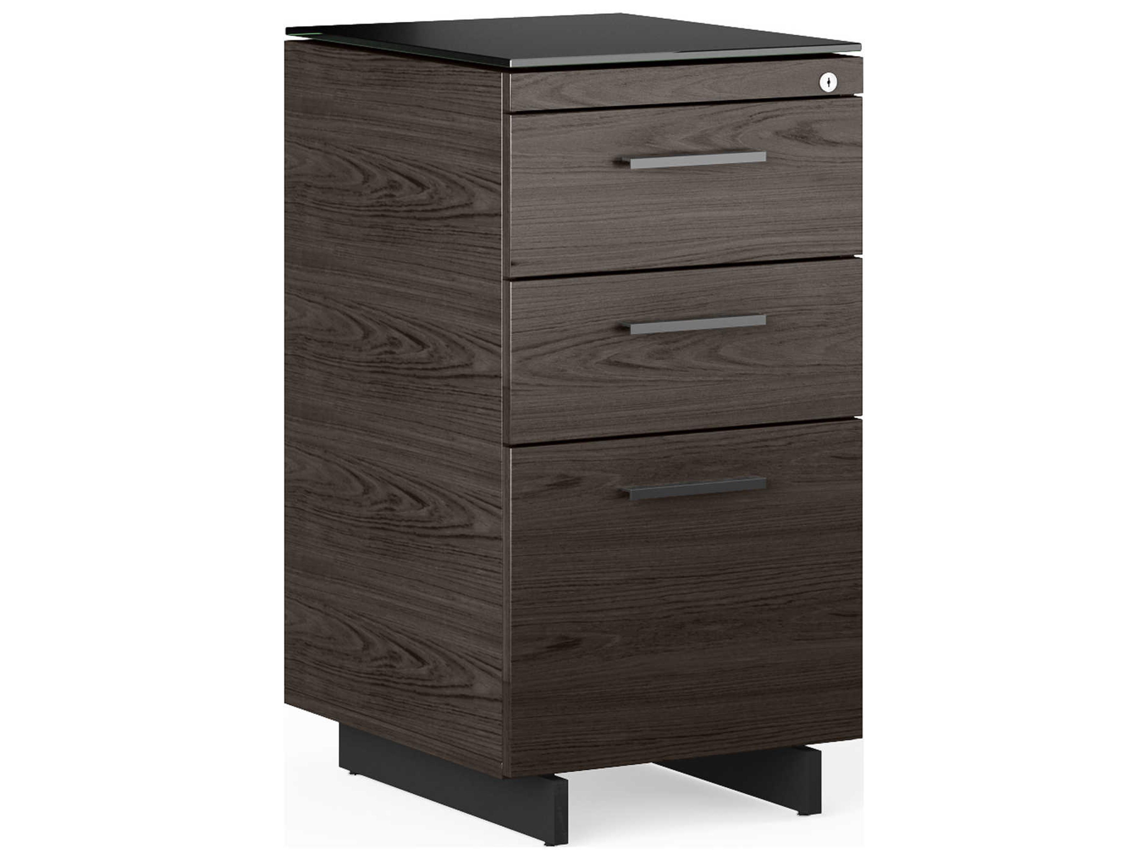 BDI Sequel Charcoal Stained Ash Black File Cabinet