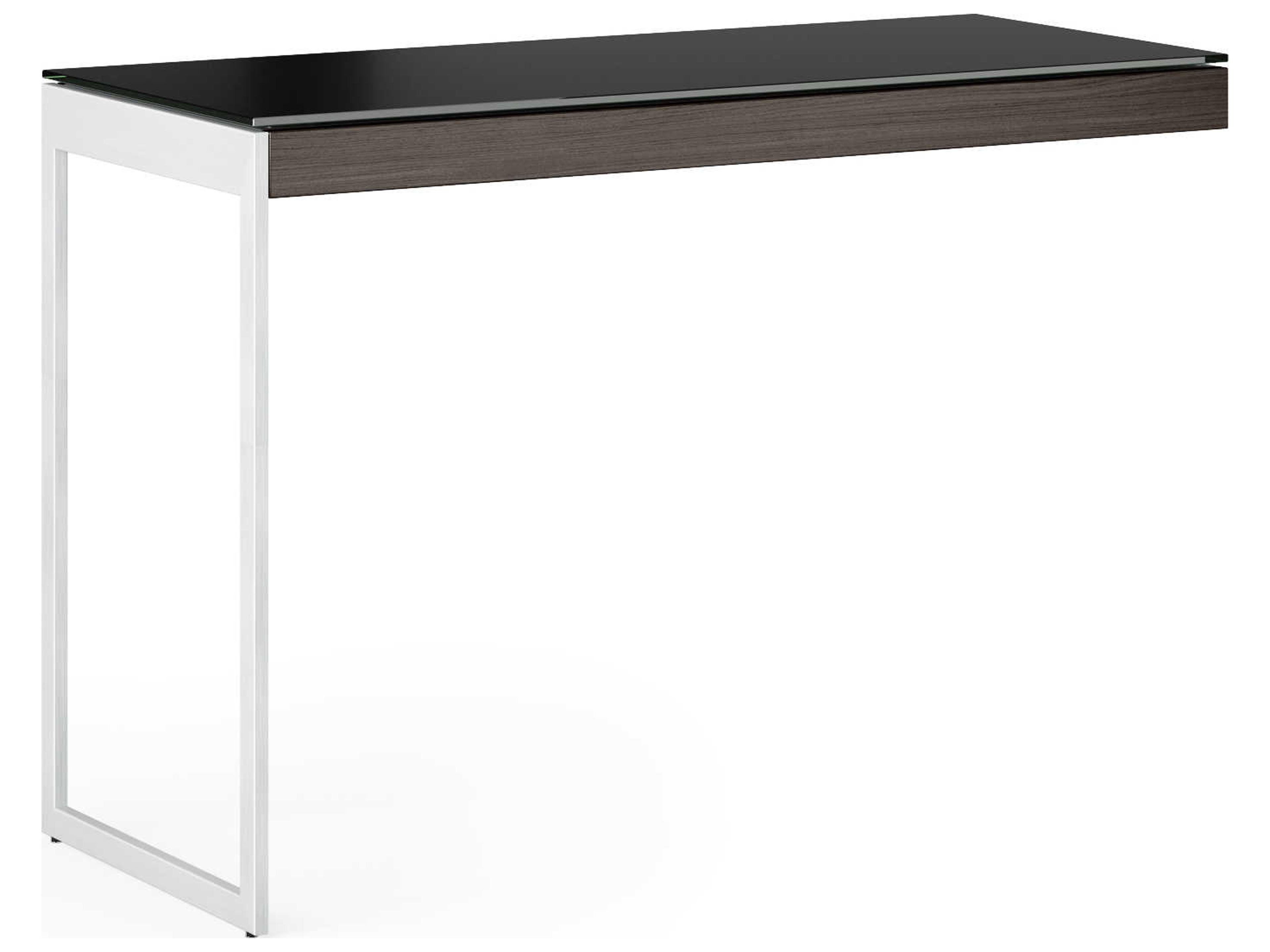 BDI Sequel Black, Charcoal Stained & Satin Nickel Ash Return Desk