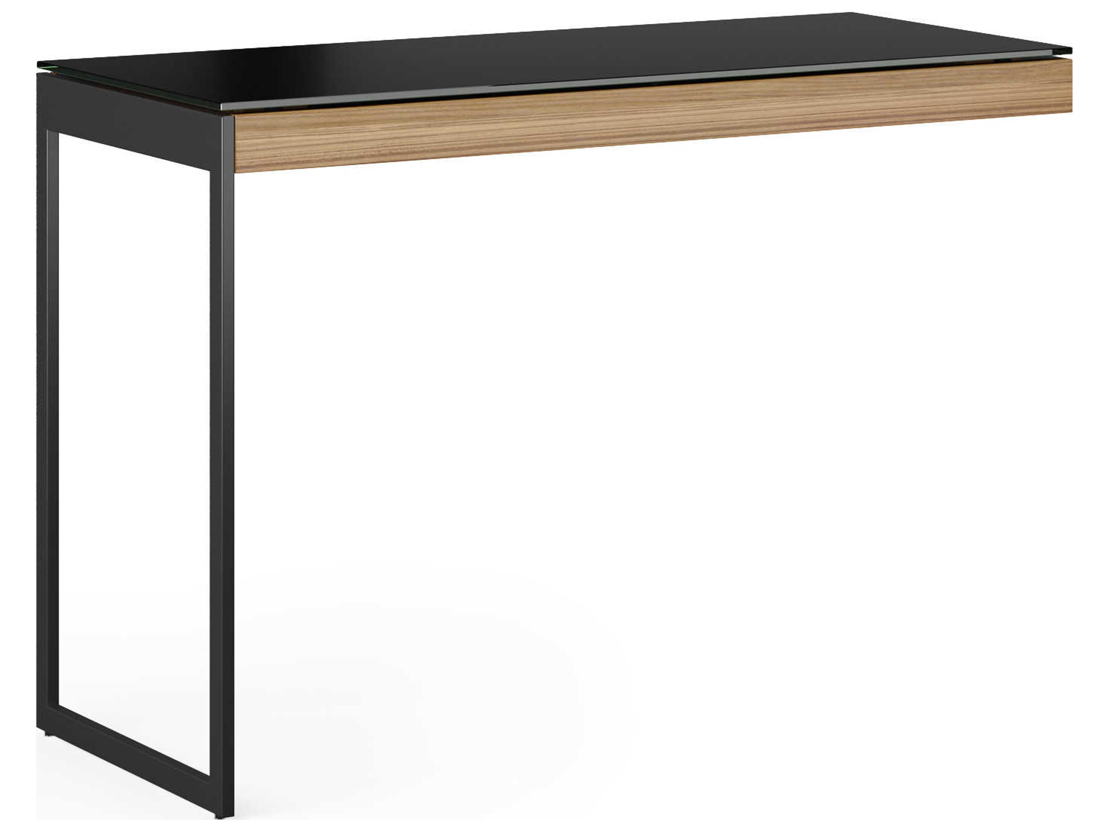 BDI Sequel Natural Walnut, Black Return Desk