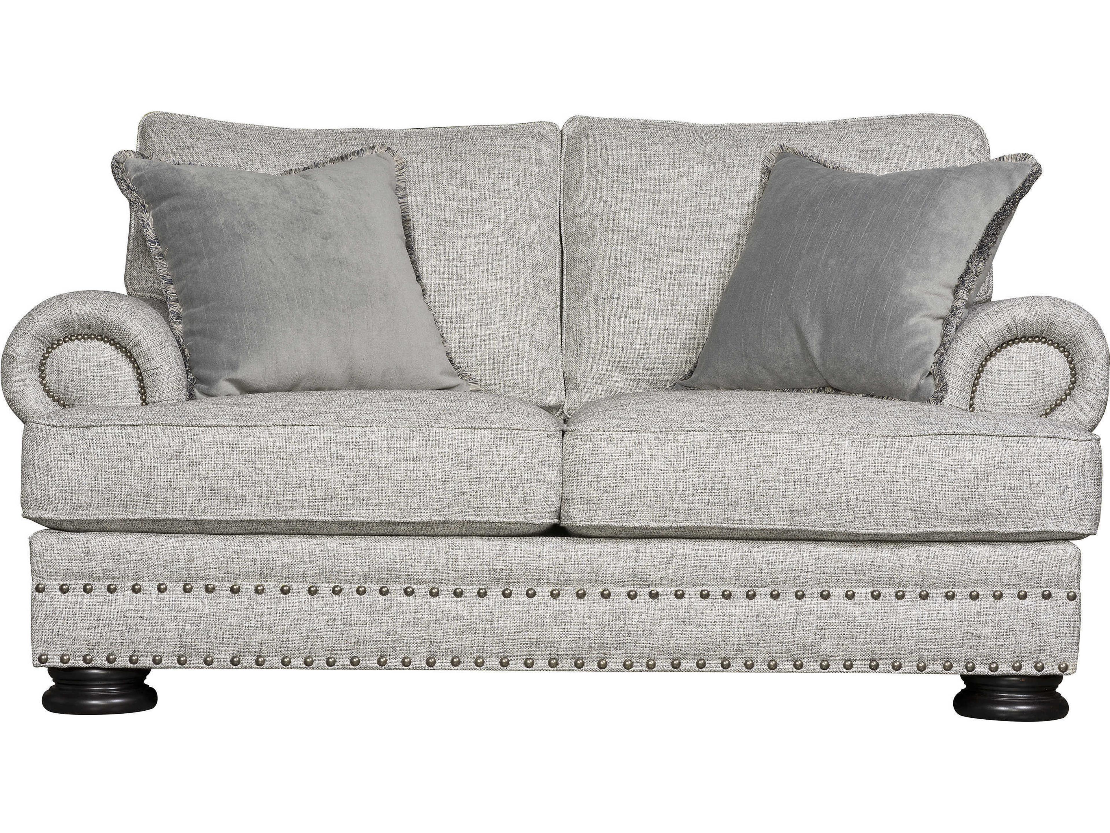 Bernhardt Foster Mocha Gray Upholstered Loveseat